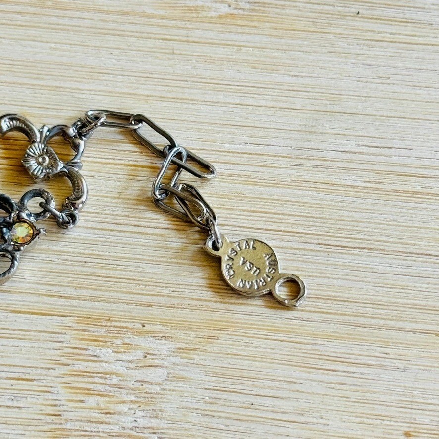 Marianna Jewelry Bracelet Aurora Borealis Austrian Crystal USA Chunky 90s Y2K