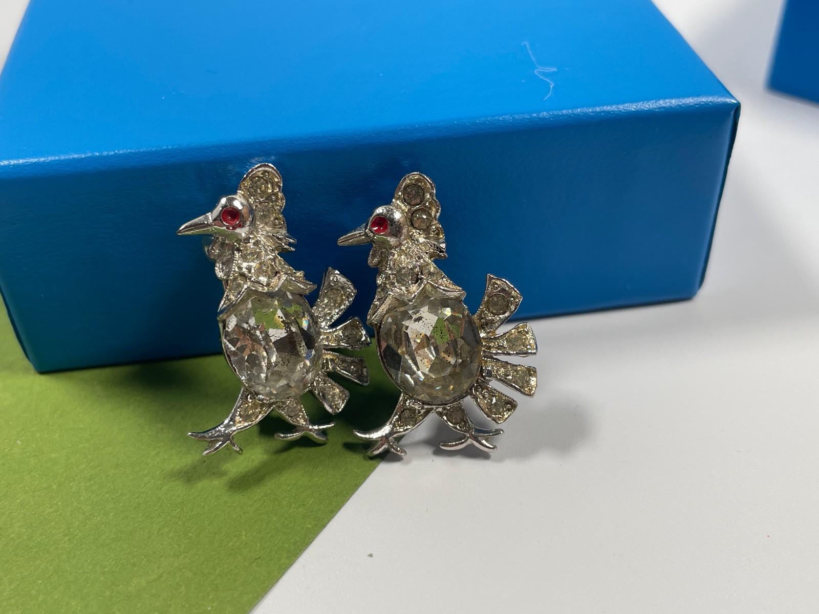 Vintage Brooch Bird Nest Parrot Rooster Swallow Lot of 6 Bird Brooches Pins