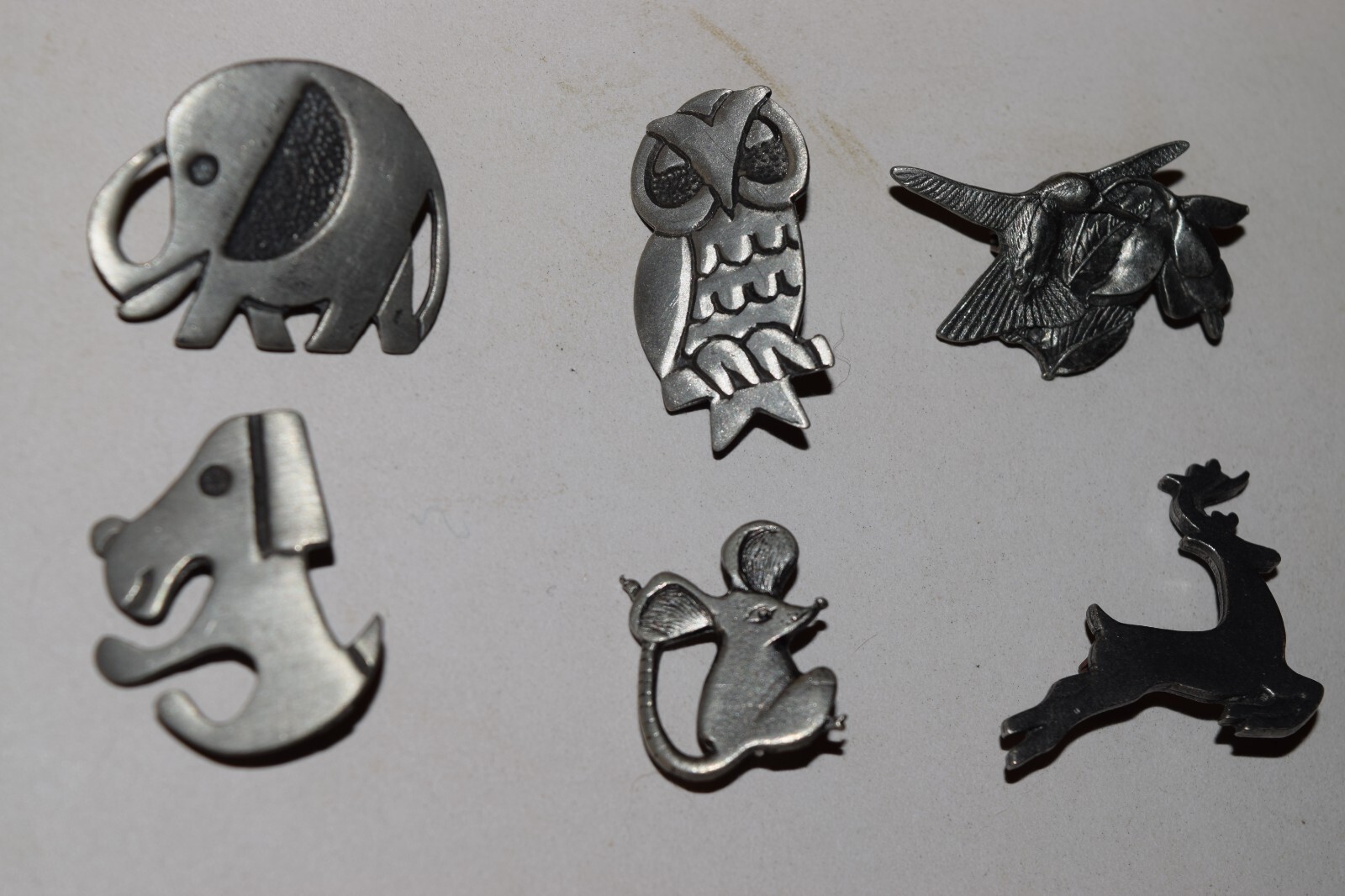 Vintage-now lot of 6-3 AJRCO-1 Bird and Blooms-1 Quick Cooking-1 not sure pins