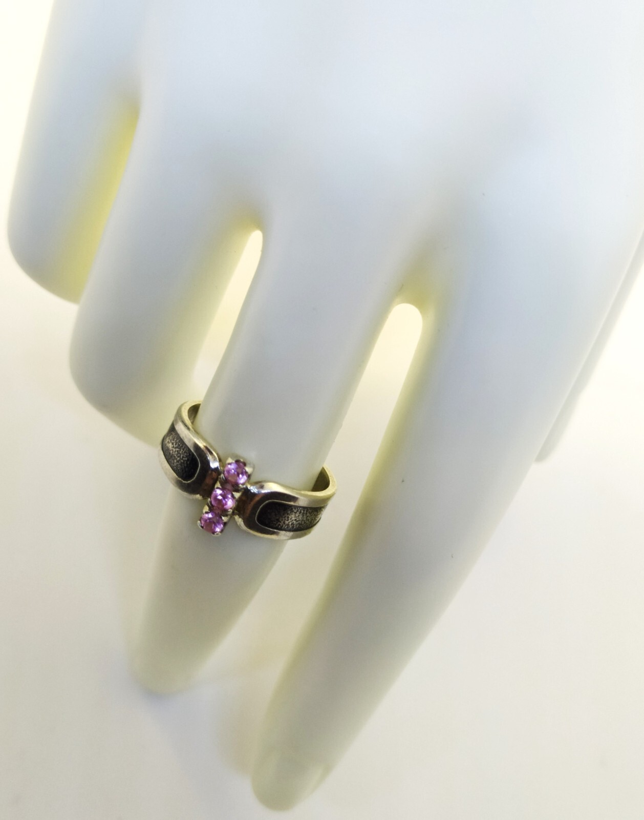 Vintage Luxury RING Silver 925 with Chic Bright Stones -size: 8US (18.5mm) | #46