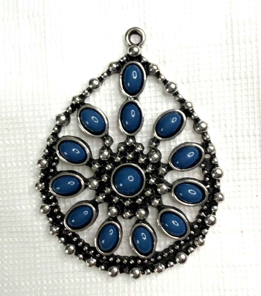 Costume Jewelry Lot Of 4 Necklace Pendants Metal Resin Partial Bracelet