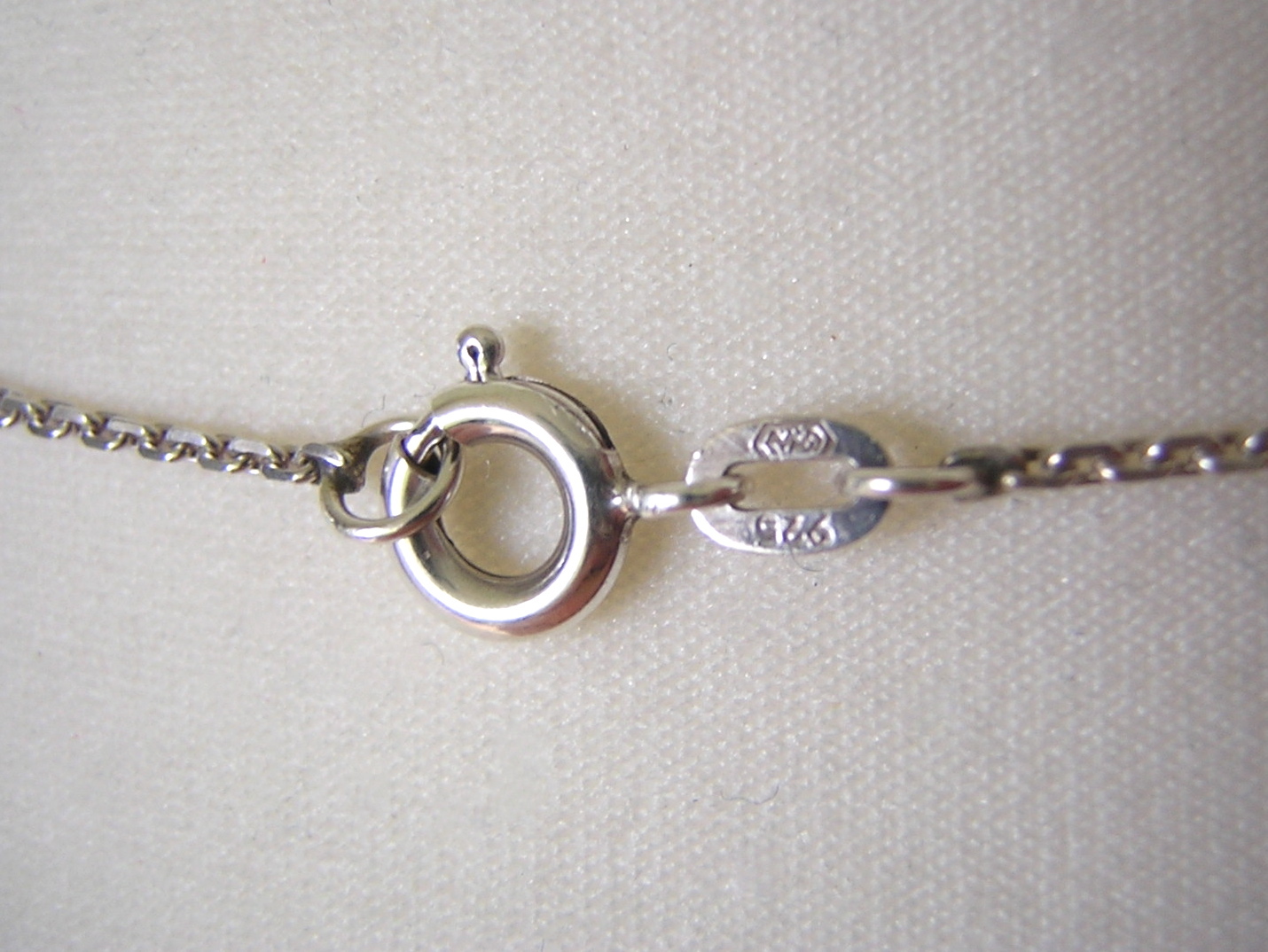 Necklace 925 Silver Zirconia Silver Jewelry Design Discreet 3.8 G/45 Cm