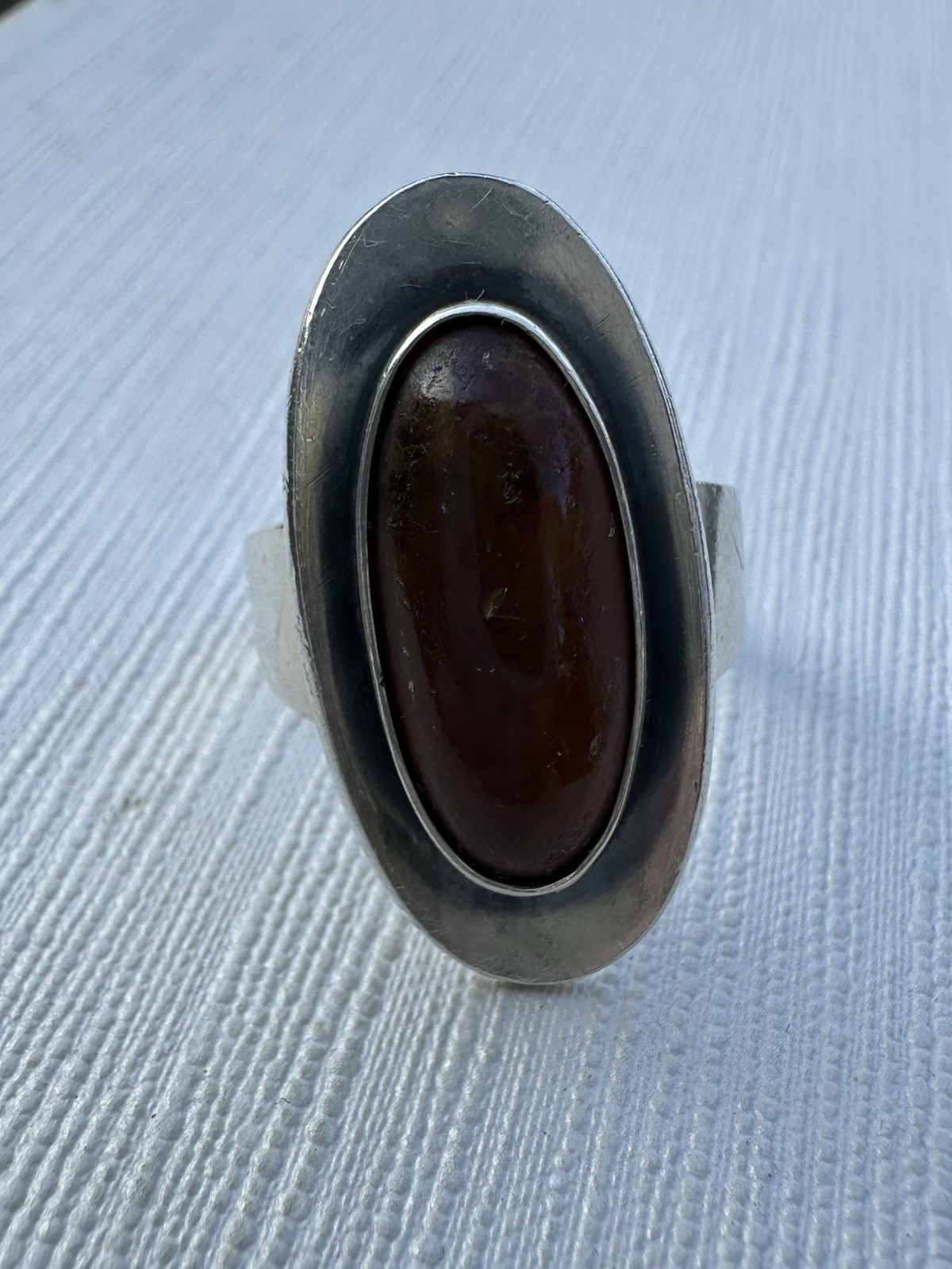 N.E From Vintage Denmark 925S Sterling Silver Modernist Ring