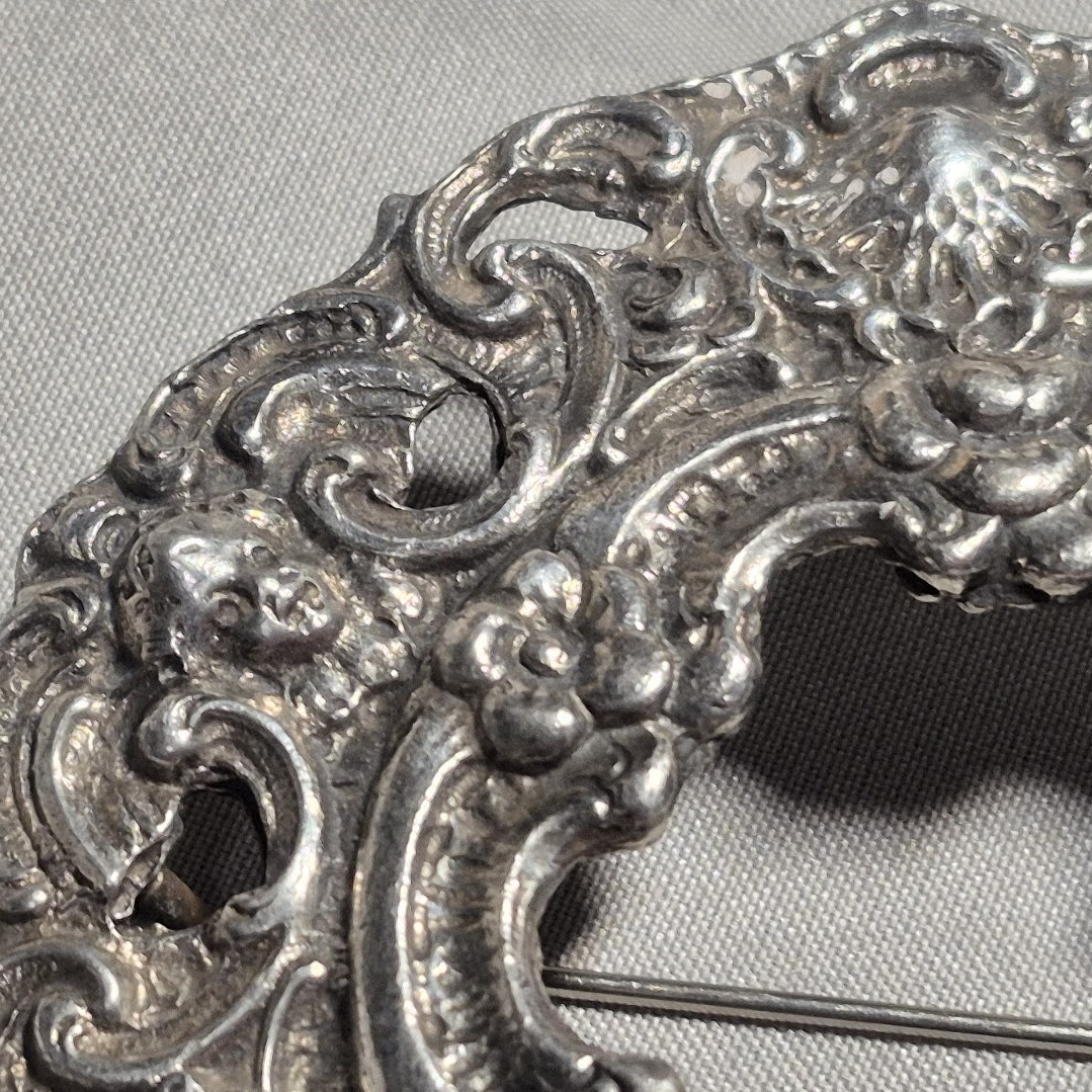 Norway Brooch Pewter Pendant Marked TINN Ca 1960-70s Hand Made A. HOLTHE