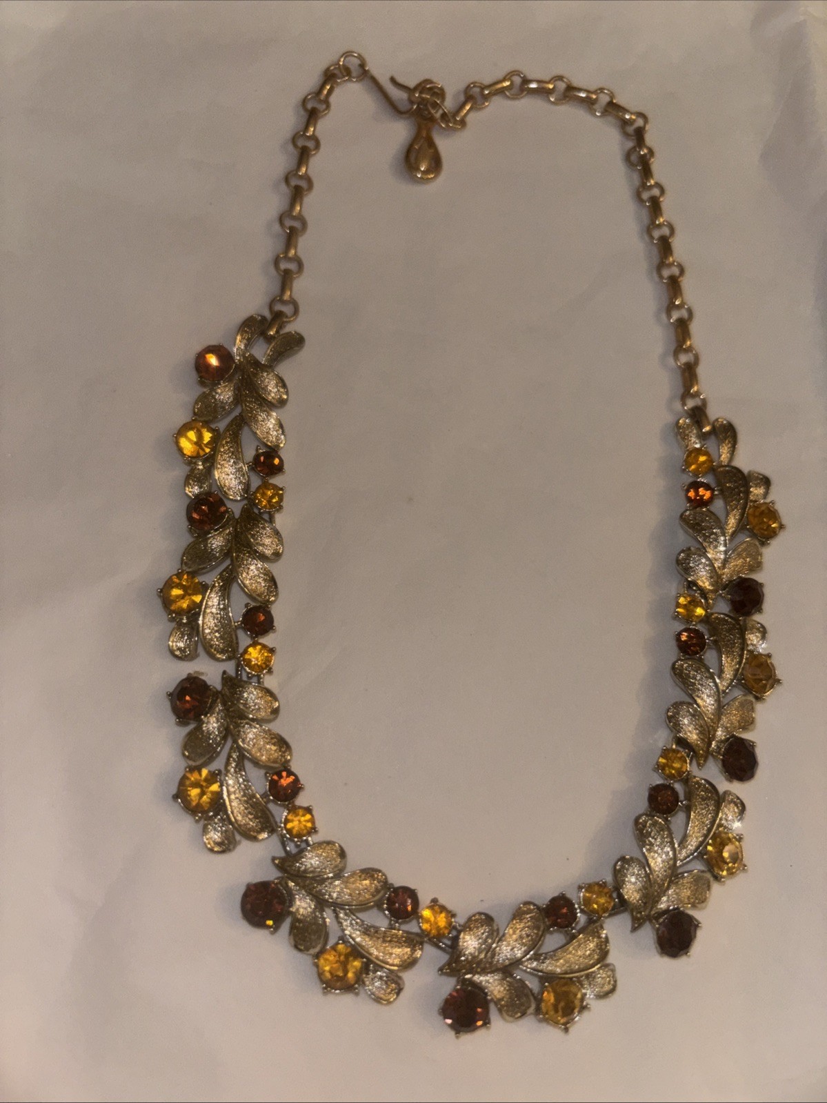 Mixed Huge Vtg Costume Jewelry Lot Orange, Amber, Yellow, Coral Colored Jewelry