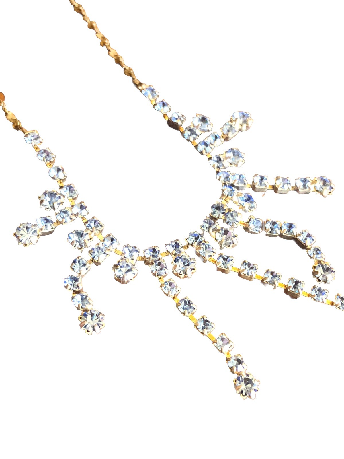 Vintage Claires Purple Rhinestone Chocker/16″ With 3″ Extender