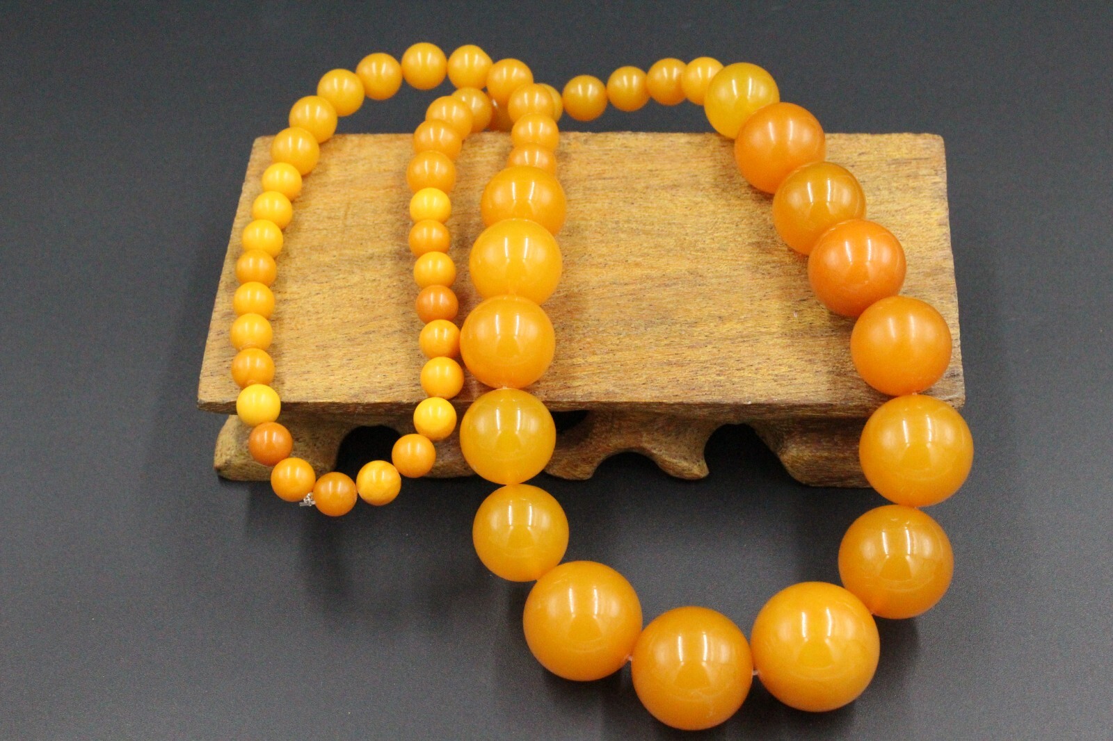 Authentic Baltic Amber Necklace Gift Ball Amber Yellow Necklace auction