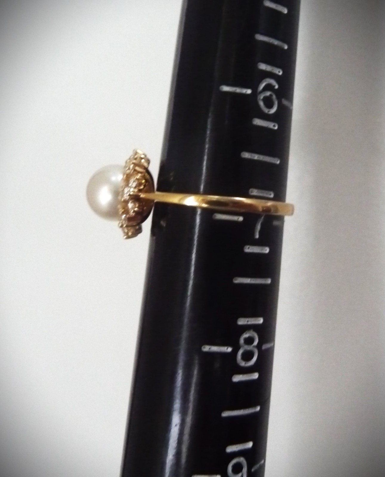 GORGEOUS $2450 MIKIMOTO BLUE LAGOON 14K HALO 16 DIAMONDS PEARL ENGAGEMENT RING!