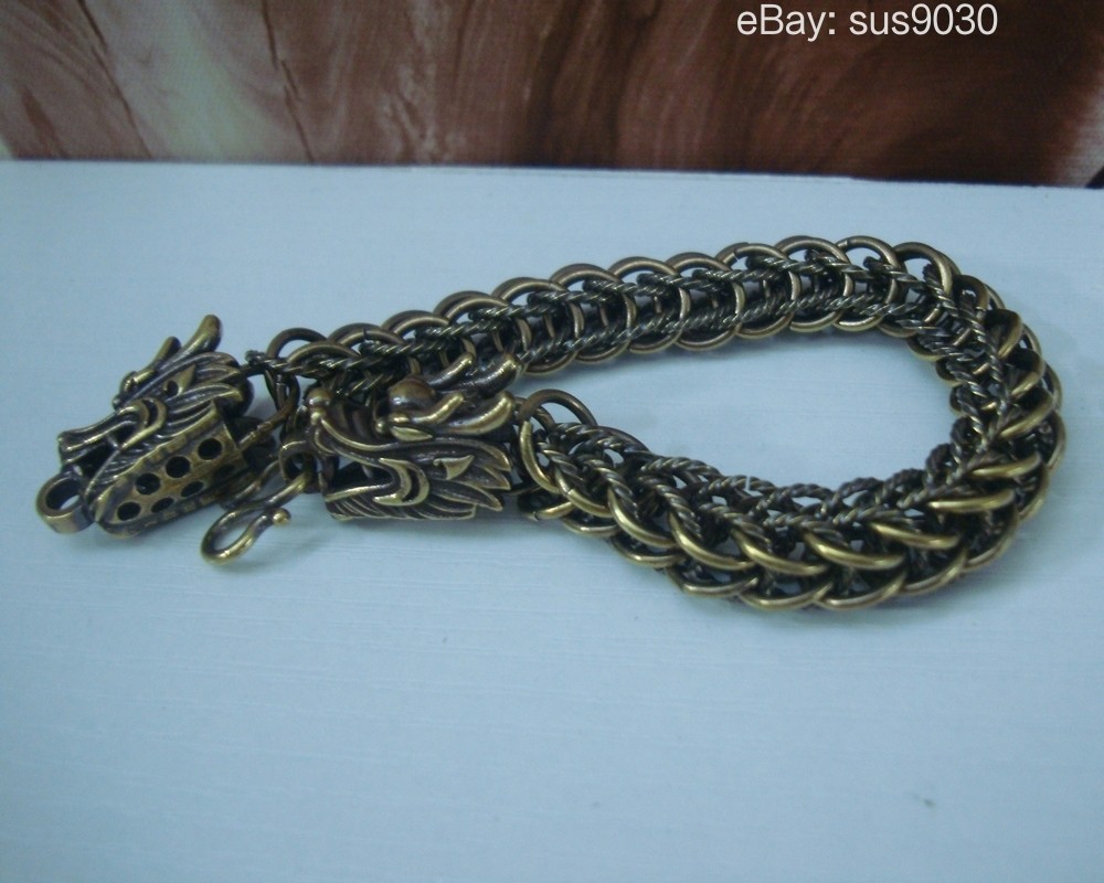 Retro Dragon Head Chain Men Bracelet – Gothic Punk Style