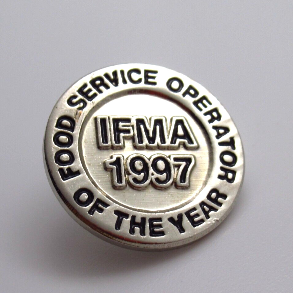 Vintage 1997 IFMA Lapel Pin Food Service Operator of the Year Award