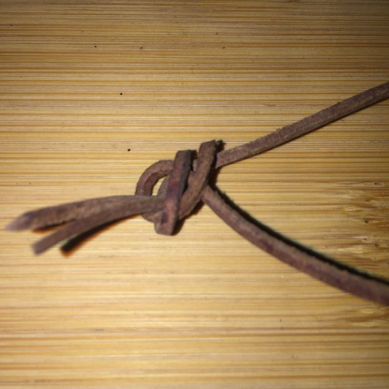 Vintage Handcrafted Teardrop Pendant Necklace Adjustable Leather Cord Tribal