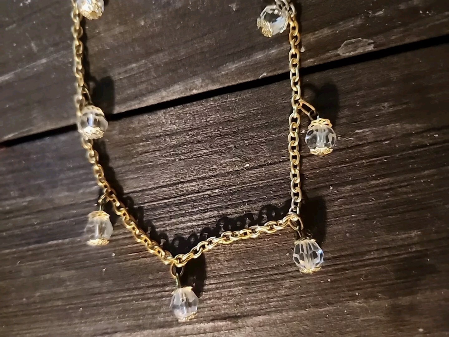 Beautiful Art Deco Czech Faceted Bead Necklace Circa 1920 – 19.5″