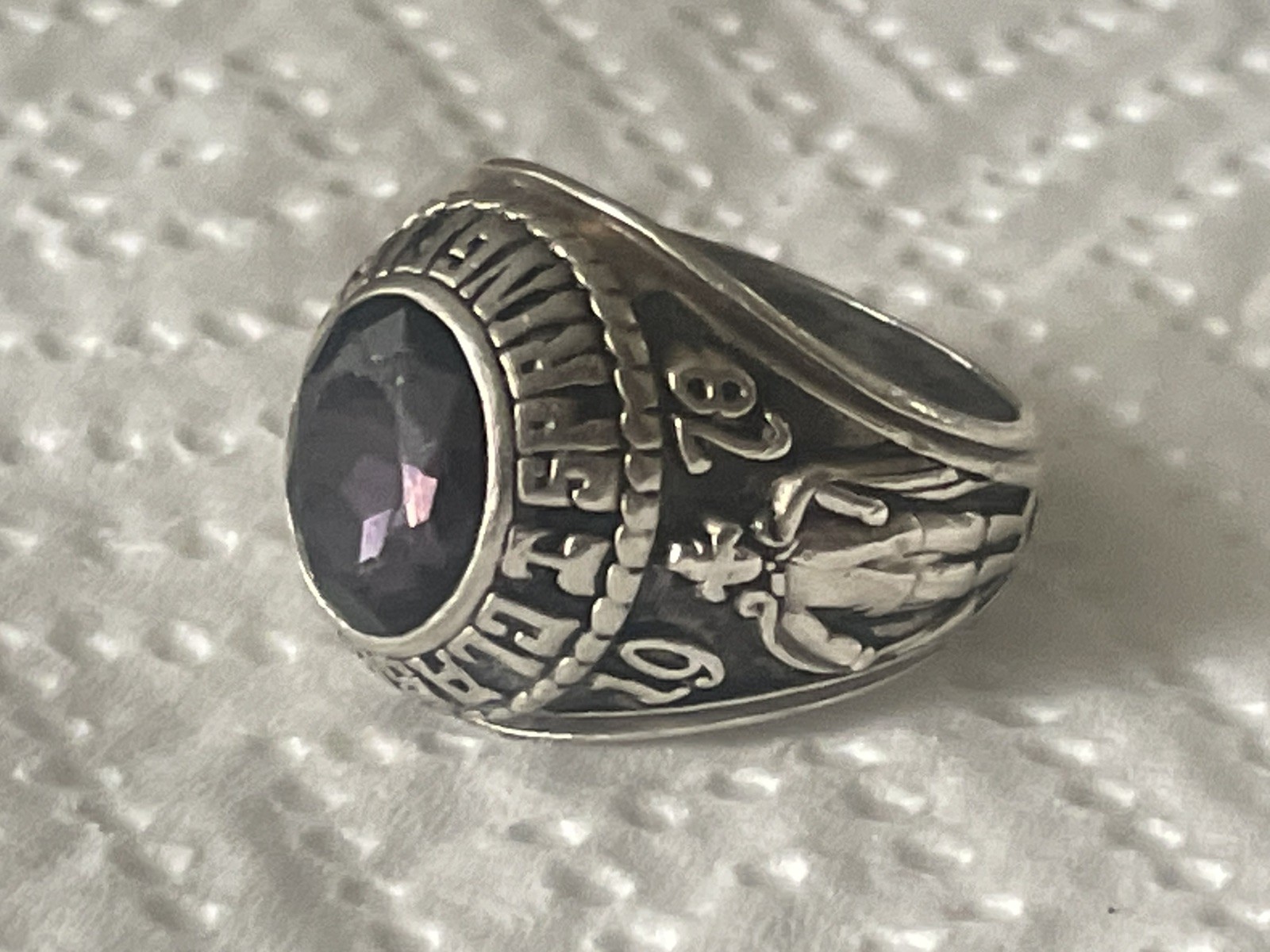 Sterling 1978 Springfield Classical Bulldogs High School Class Ring Jostens 10.5