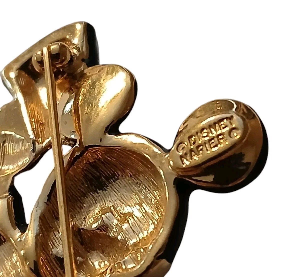 NAPIER Signed DISNEY MICKEY MOUSE Enamel Pin No Loss Enamel EUC