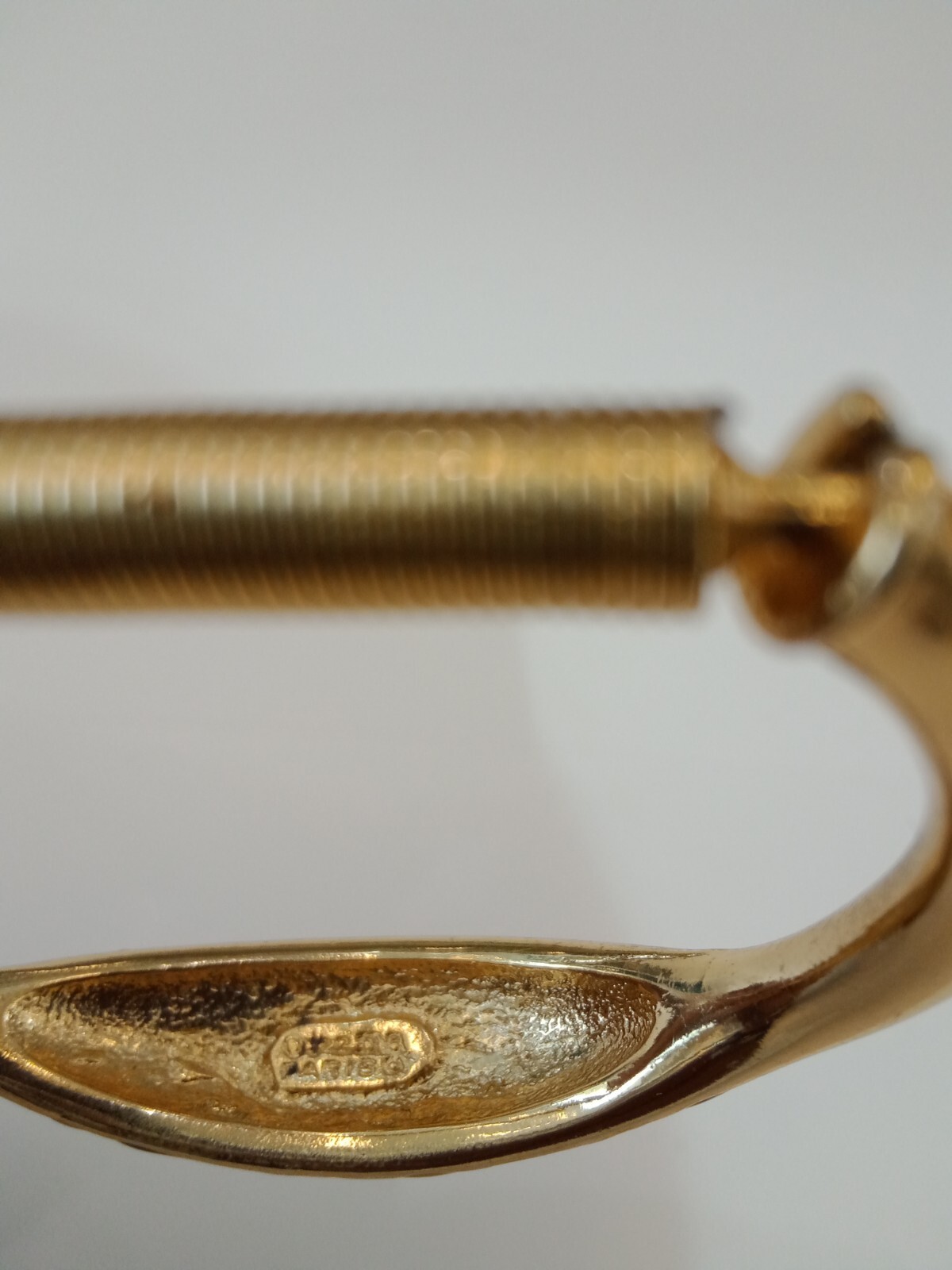 Vintage Orena Paris Bracelet, Goldplate w/ Black & Ivory Enamel, c. ’70s / ’80s
