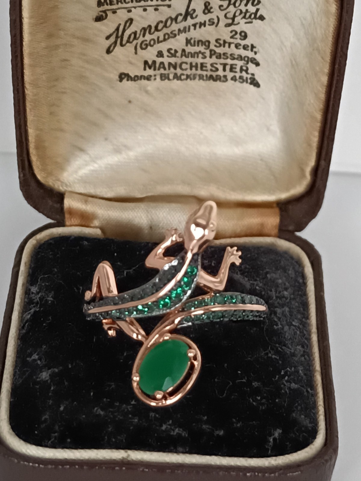 Vintage 1990-s 14 Ct Rolled Gold Emerald Ring Size UK O.5 US 7 1/4 – Hallmarked!