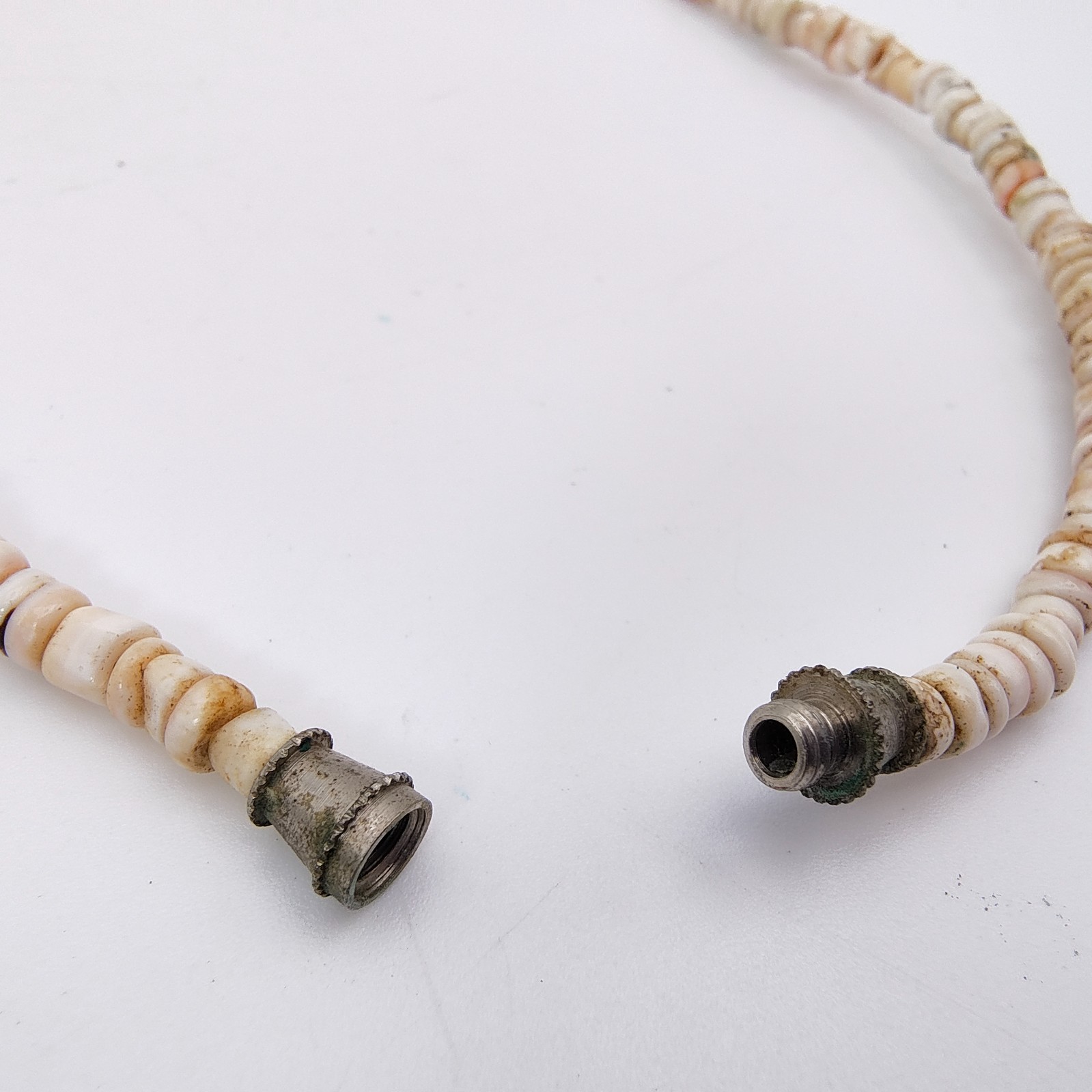 Vintage Spiny Shell Choker Necklace Natural Bohemian Beach Surfer Vibe 16″