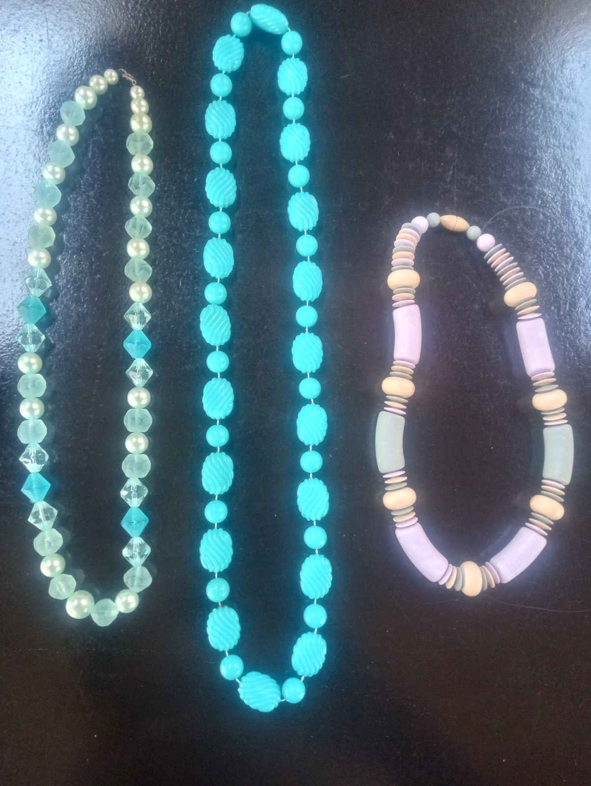 3 Vintage Avon Bead Necklaces From the 1980’s.