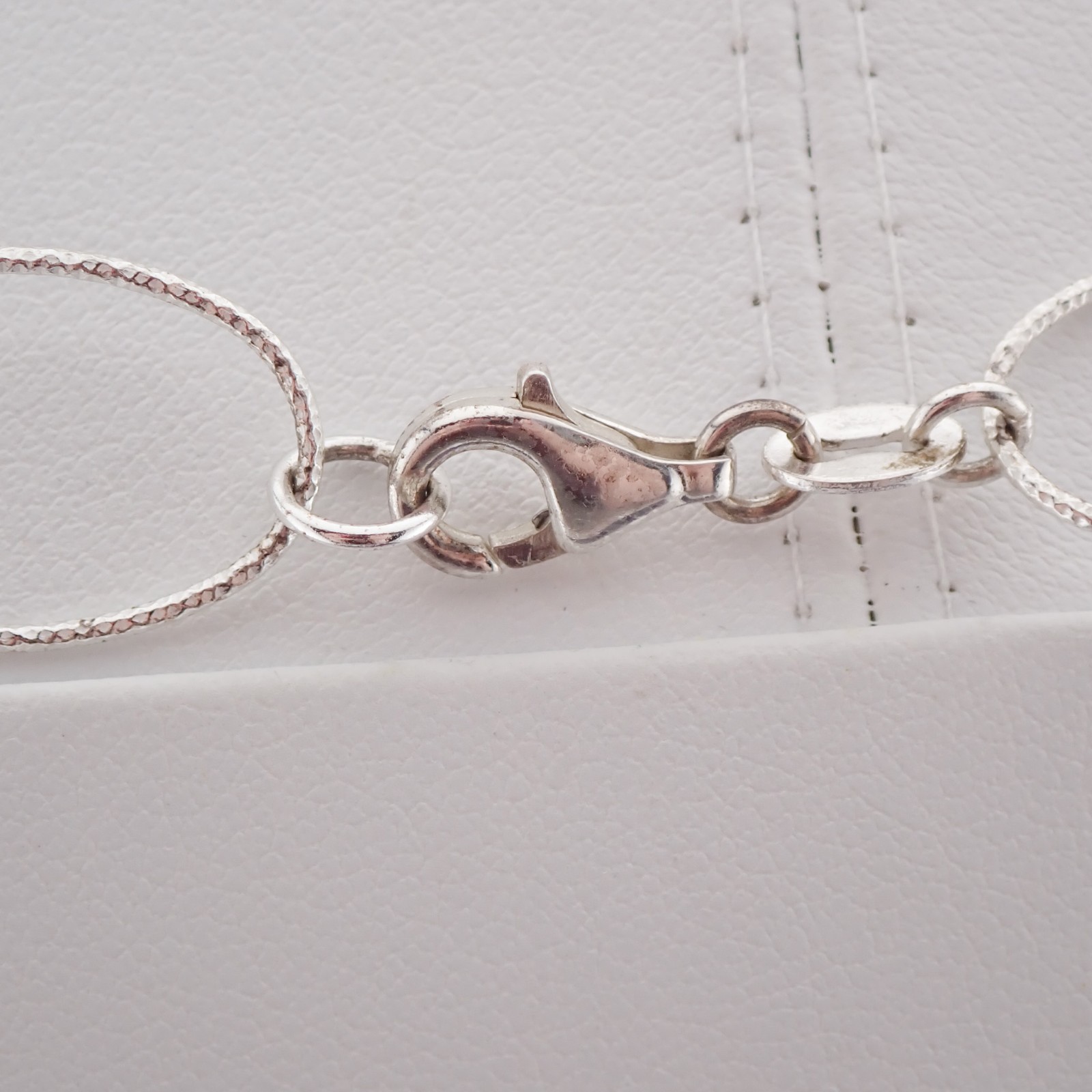 Vintage Airy Sterling Silver Open Link 32″ Necklace Weighs 14.8 grams