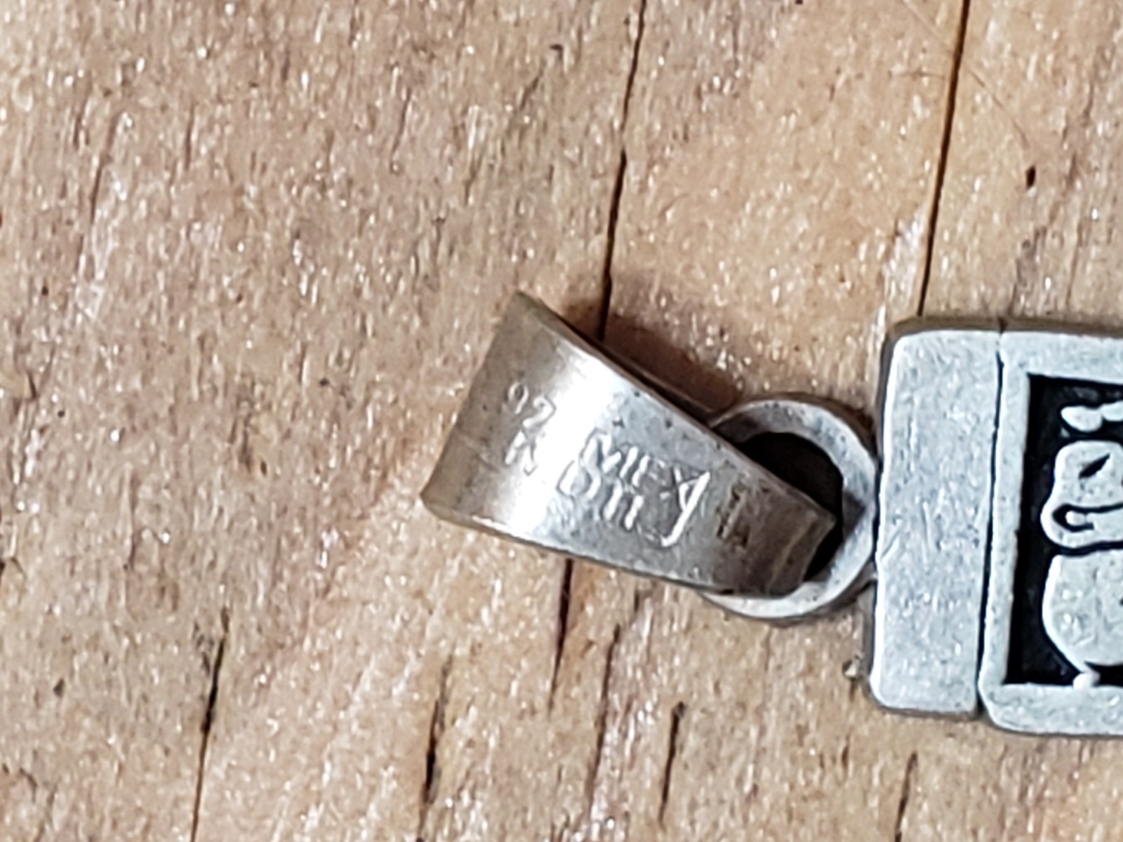 925 MEX MDII silver tooth shape lucky powers pendant