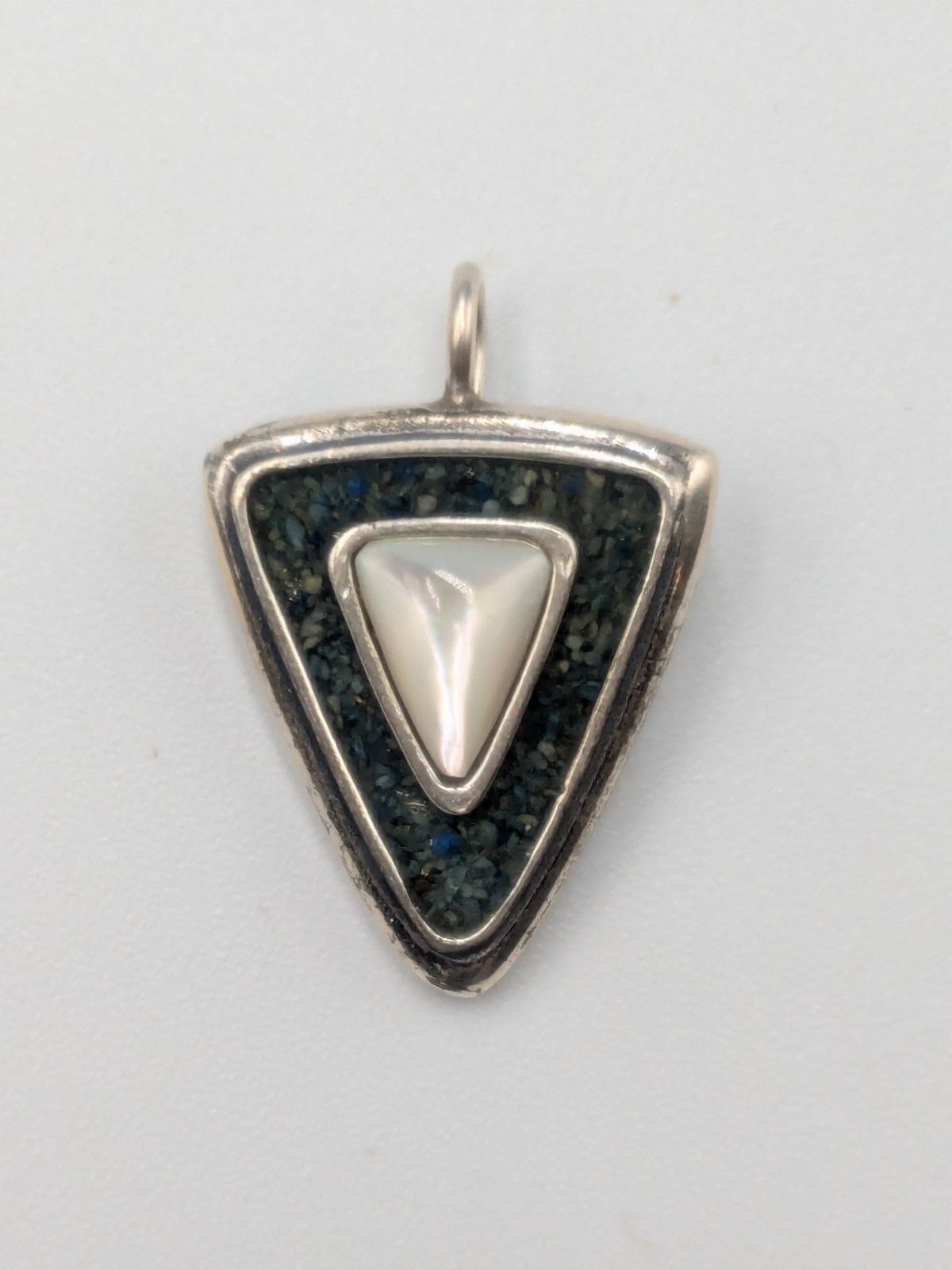 Vintage .925 Carolyn Pollack Sterling Silver Triangle Pendant