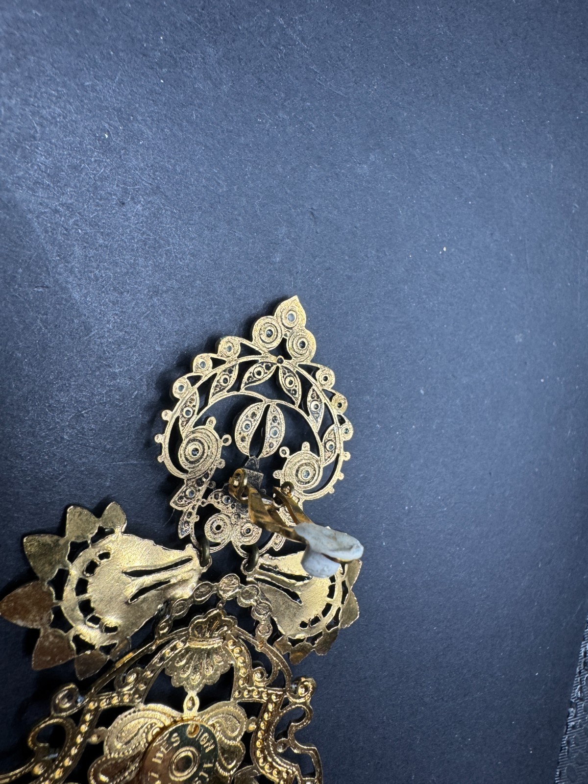 Réminiscence Paris Huge Clip On Earrings (Missing Stones)
