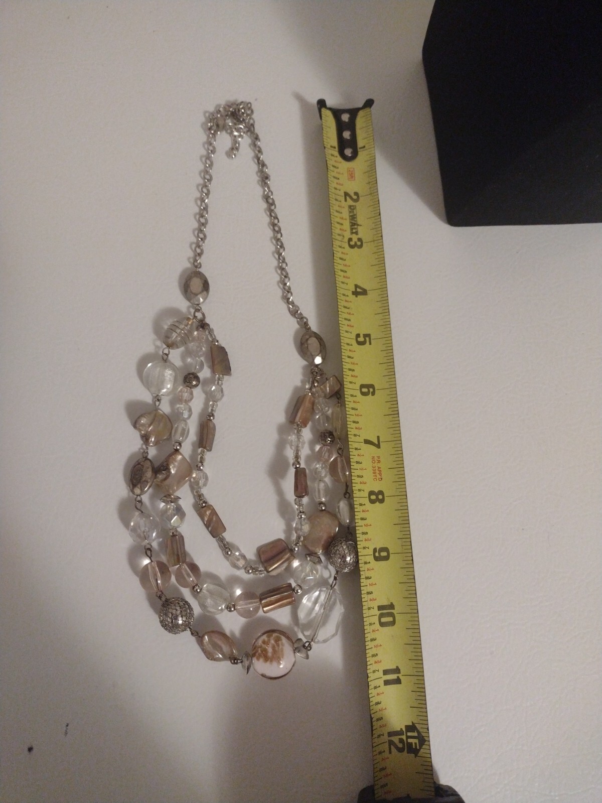 3 Strand Graduated Beaded Abalone Necklace Jewelry