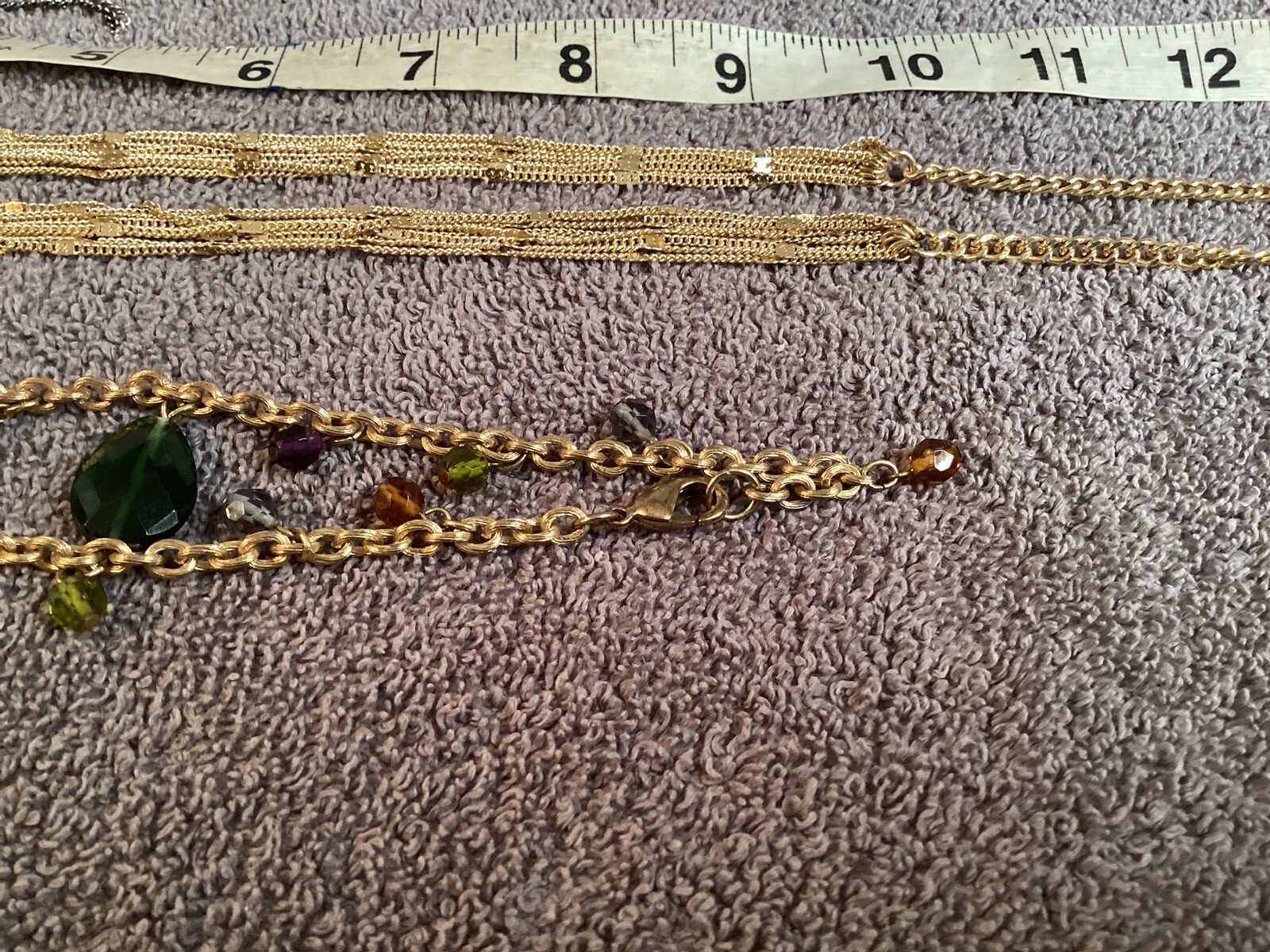 Lot of 3 vintage womens flapper costume jewelry necklaces