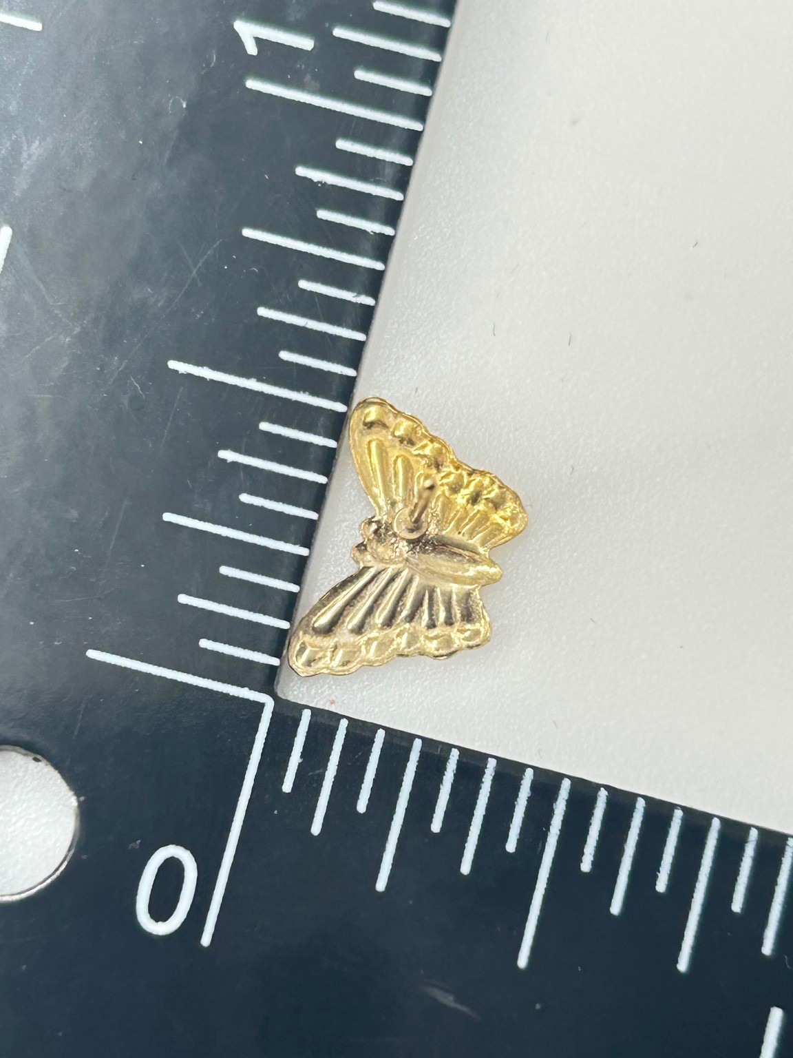 Vintage Style Butterfly Stud Earrings Gold Tone Metal Dainty Jewelry