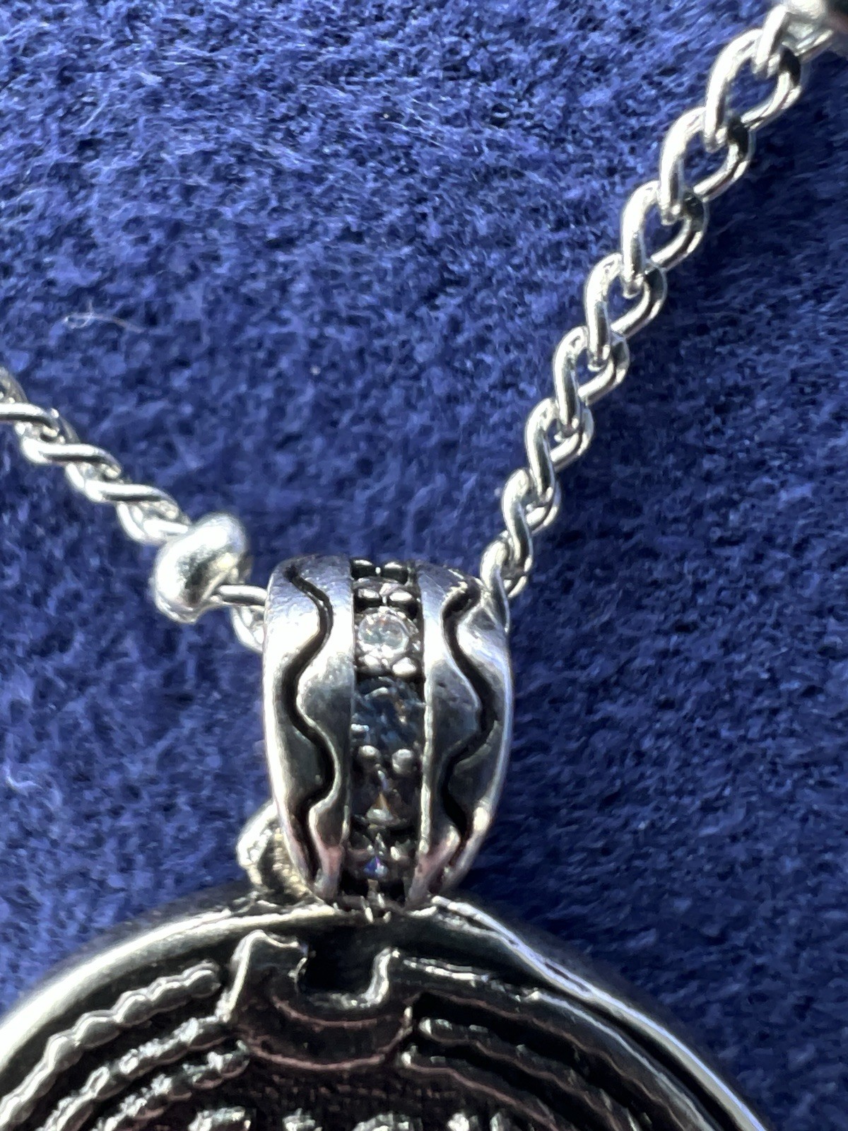 Vintage Liberty Coin Pendant Necklace Brass Coin Stainless Pepper Chain 18–20”