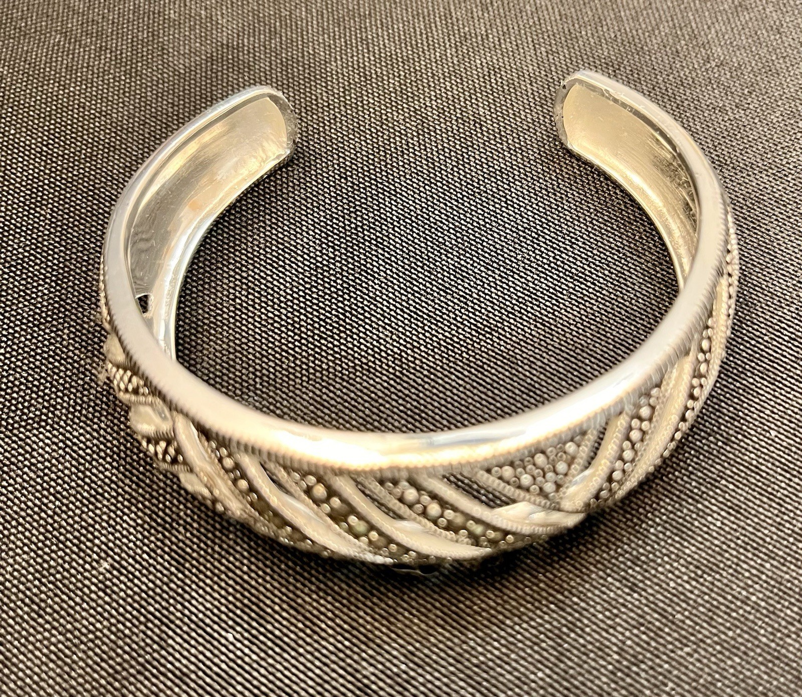 Marsala Marcasite Bracelet Silver Color Art Deco Geometric New In Box Cuff