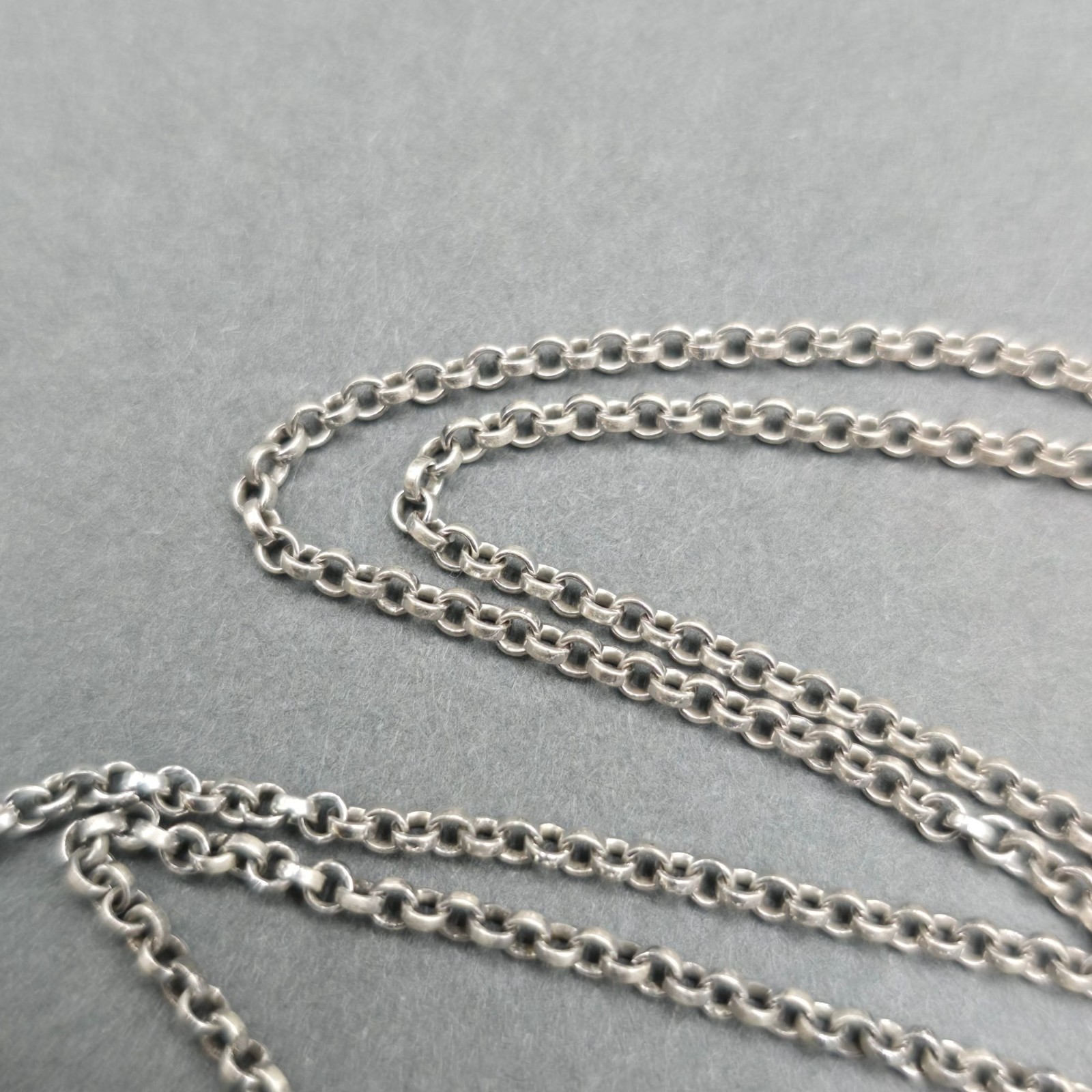 Vintage Sterling Silver Anchor Link Chain Necklace 925 Layering Choker 16″