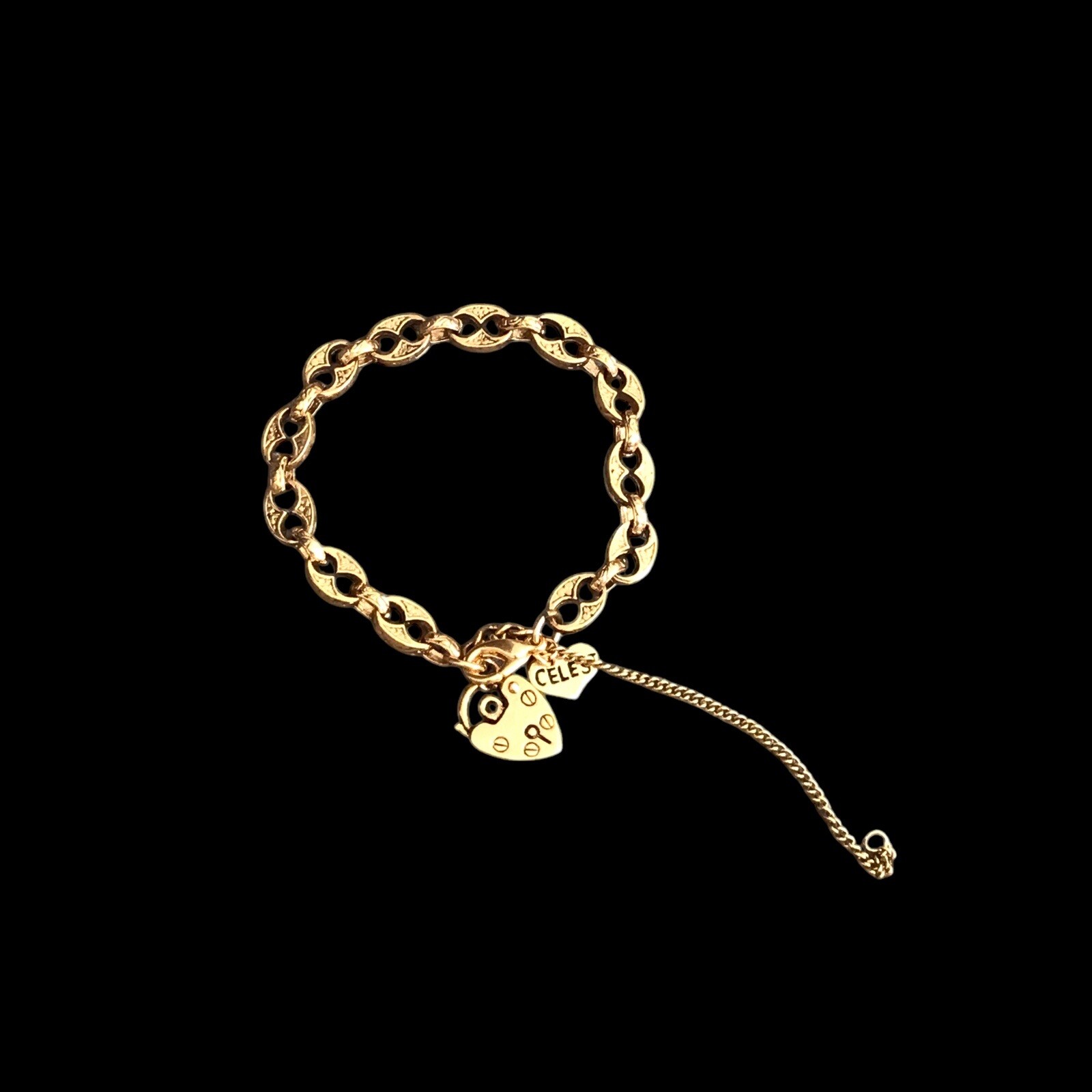 Ladies Unbraned Golden Color Unisex Party Bracelet Bangle Chain Daily Use