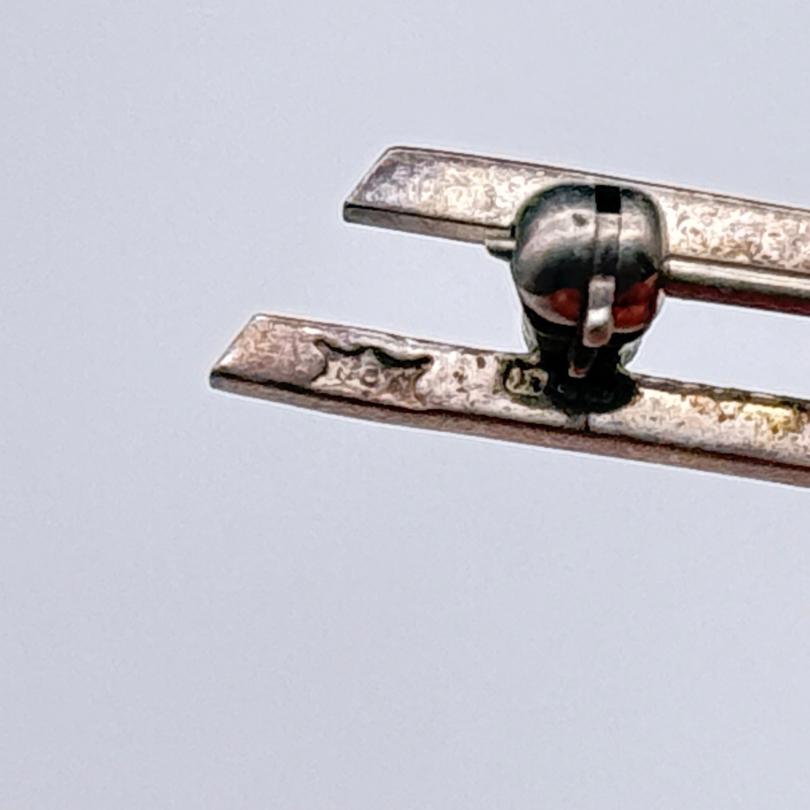 Vintage Modernist Art Deco Sterling Silver Pin Brooch