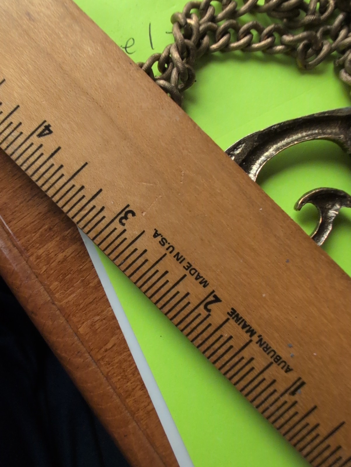 Alva Museum Replicas Brass Celtic Triskele Necklace Vintage Signed 24″