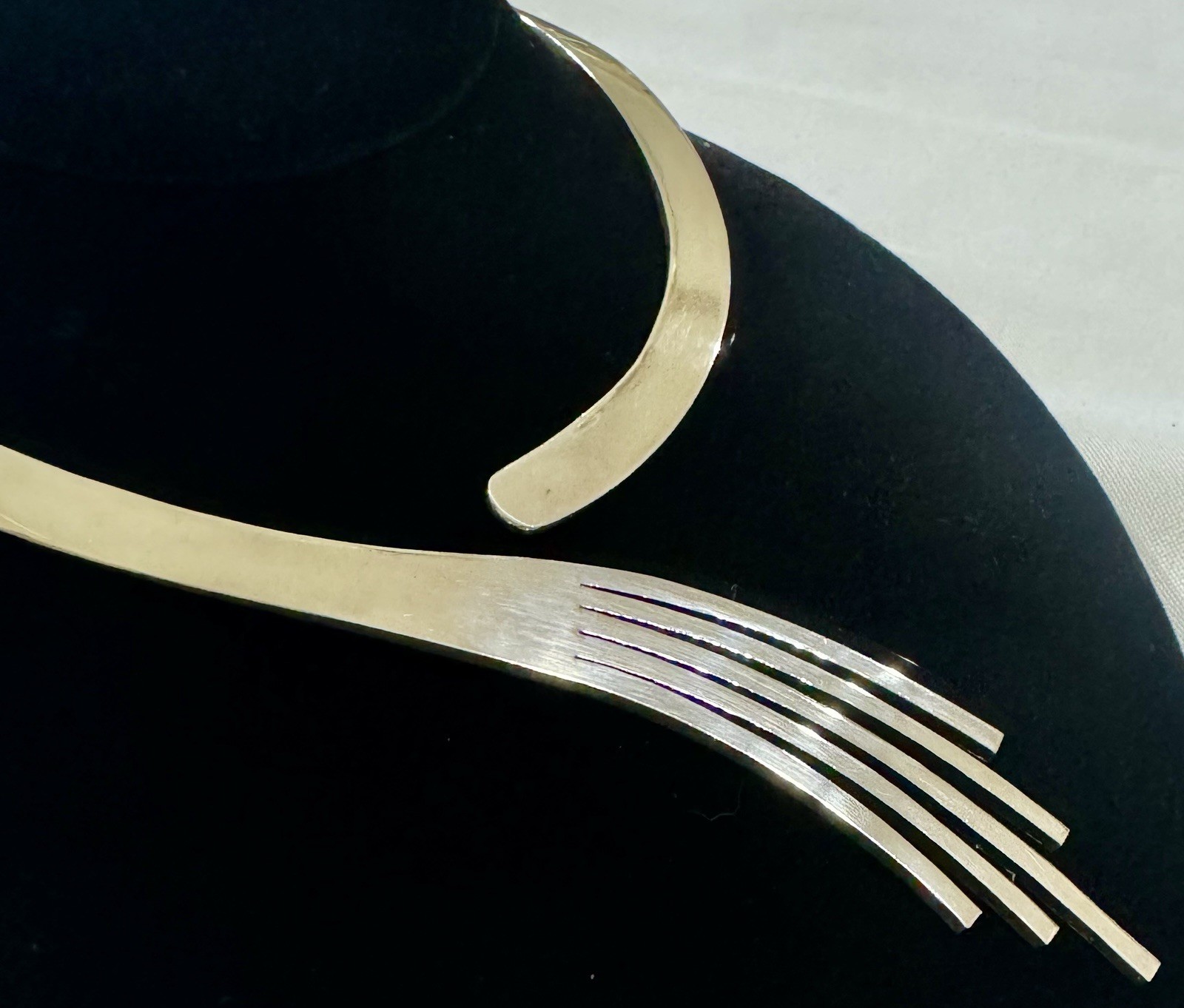 RARE LOS BALLESTEROS Vtg Mexican Silver PINEDA HAND Heavy 106g CHOKER NECKLACE