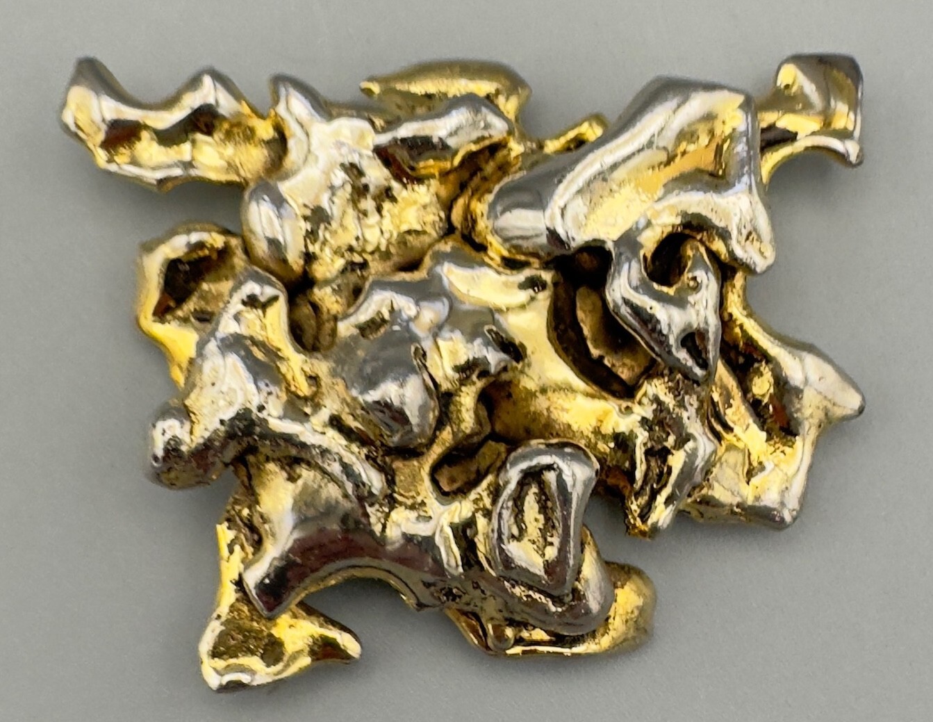 VINTAGE BRUTALIST ASYMMETRICAL BROOCH | 39 GRAMS