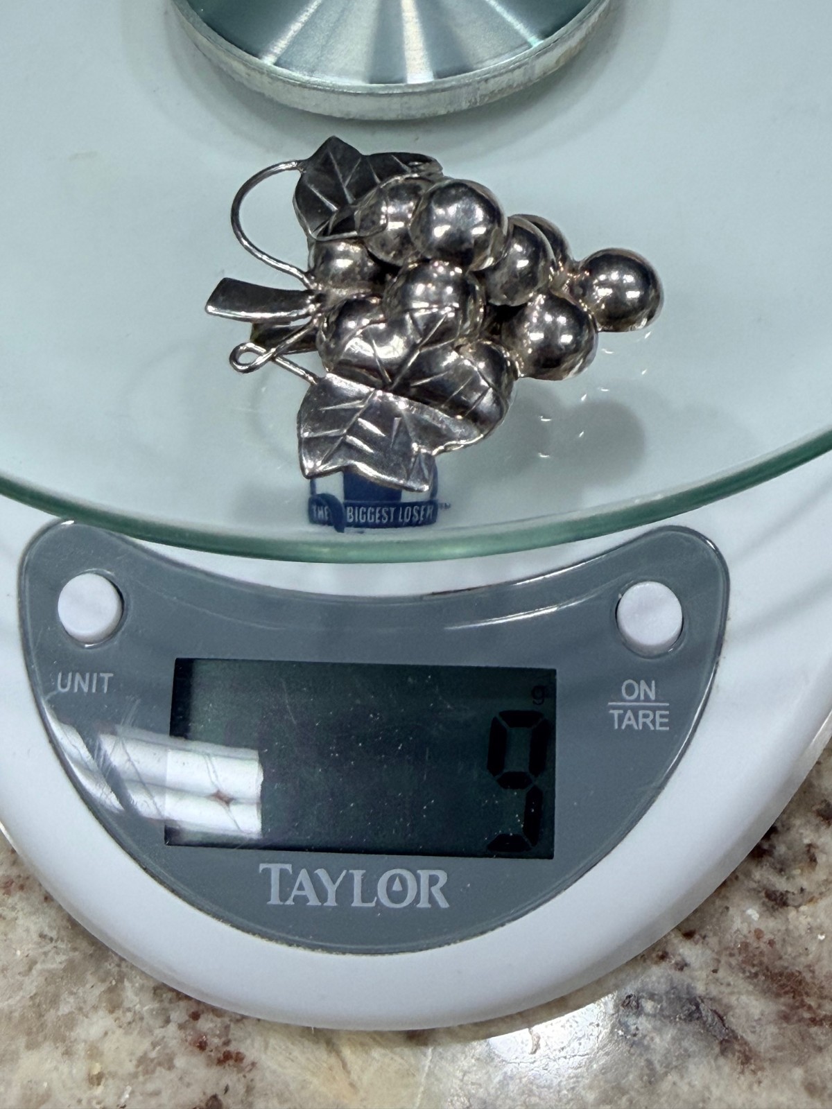 VINTAGE Sterling Silver Bunch of Grapes Brooch/Pin/Pendant 9g TW