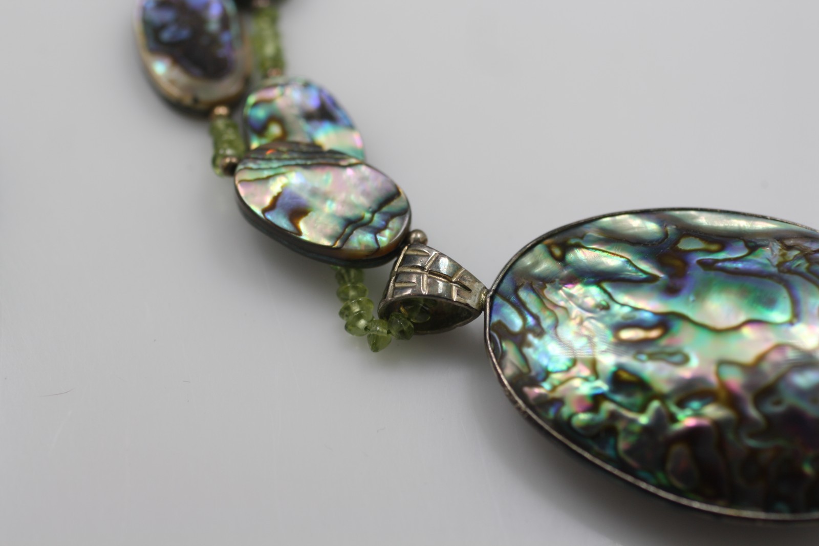Abalone Ovals Necklace Large Double Sided Abalone Oval Pendant Coldwater Creek