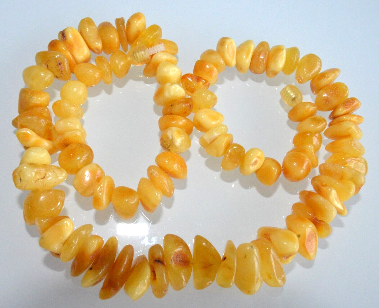 44gr RUSSIAN SOVIET BALTIC AMBER BEAD NECKLACE 琥珀 BRACELET STONE PENDANT EARRING