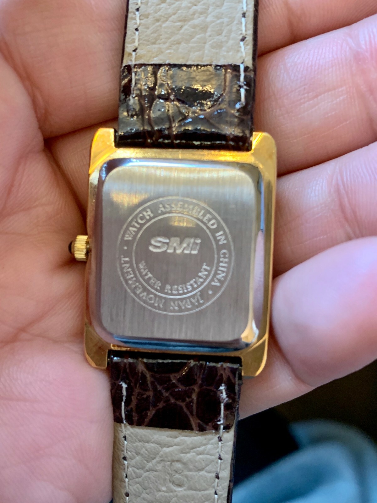 Vintage Revere Patriots Senior Athlete Awards 97-98 Watch Brown Leather Strap