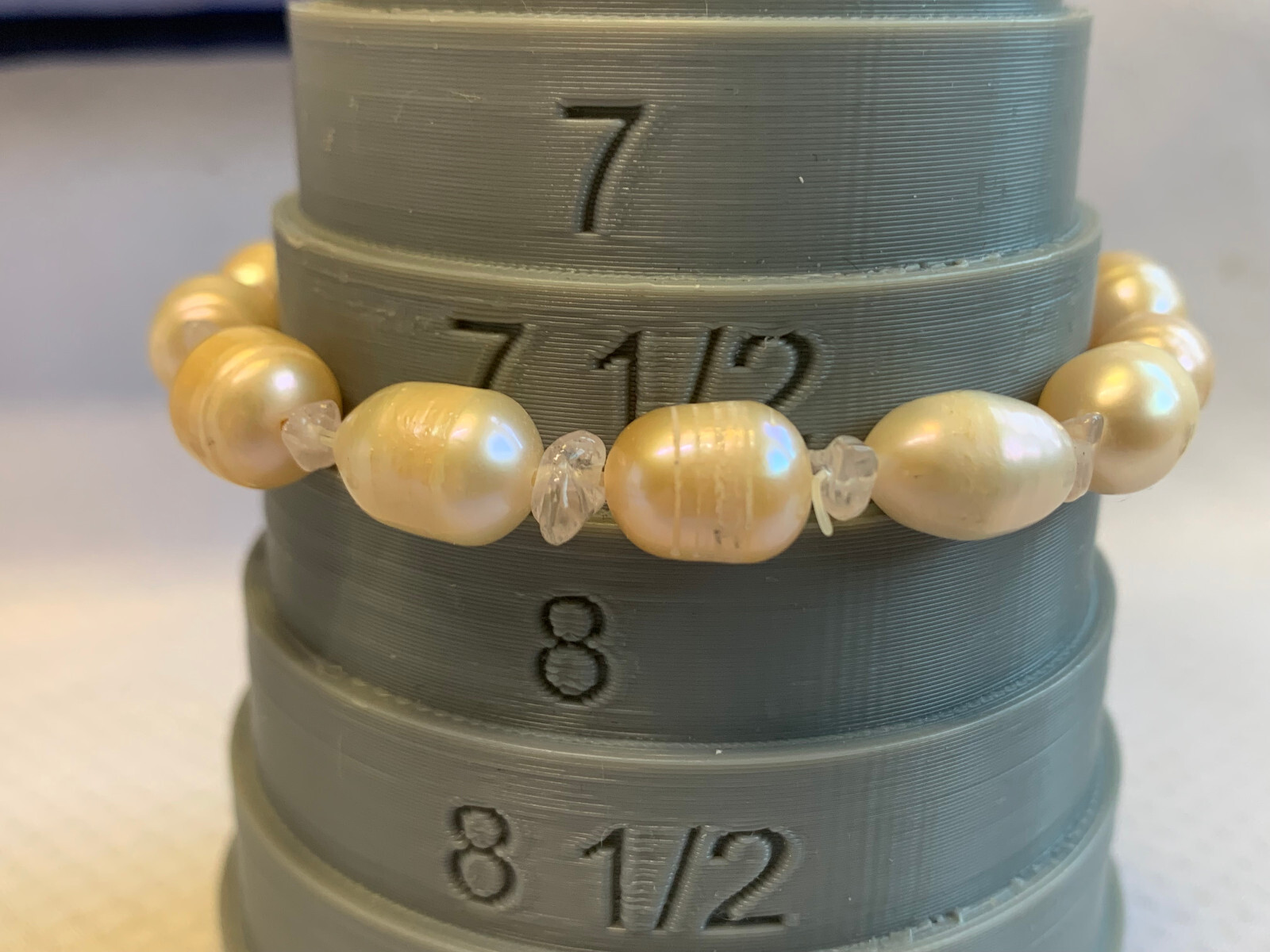 Vtg Pearl Jewelry Lot 19″ Necklace & Bracelets Multicolor AIL Aluma USA Inc