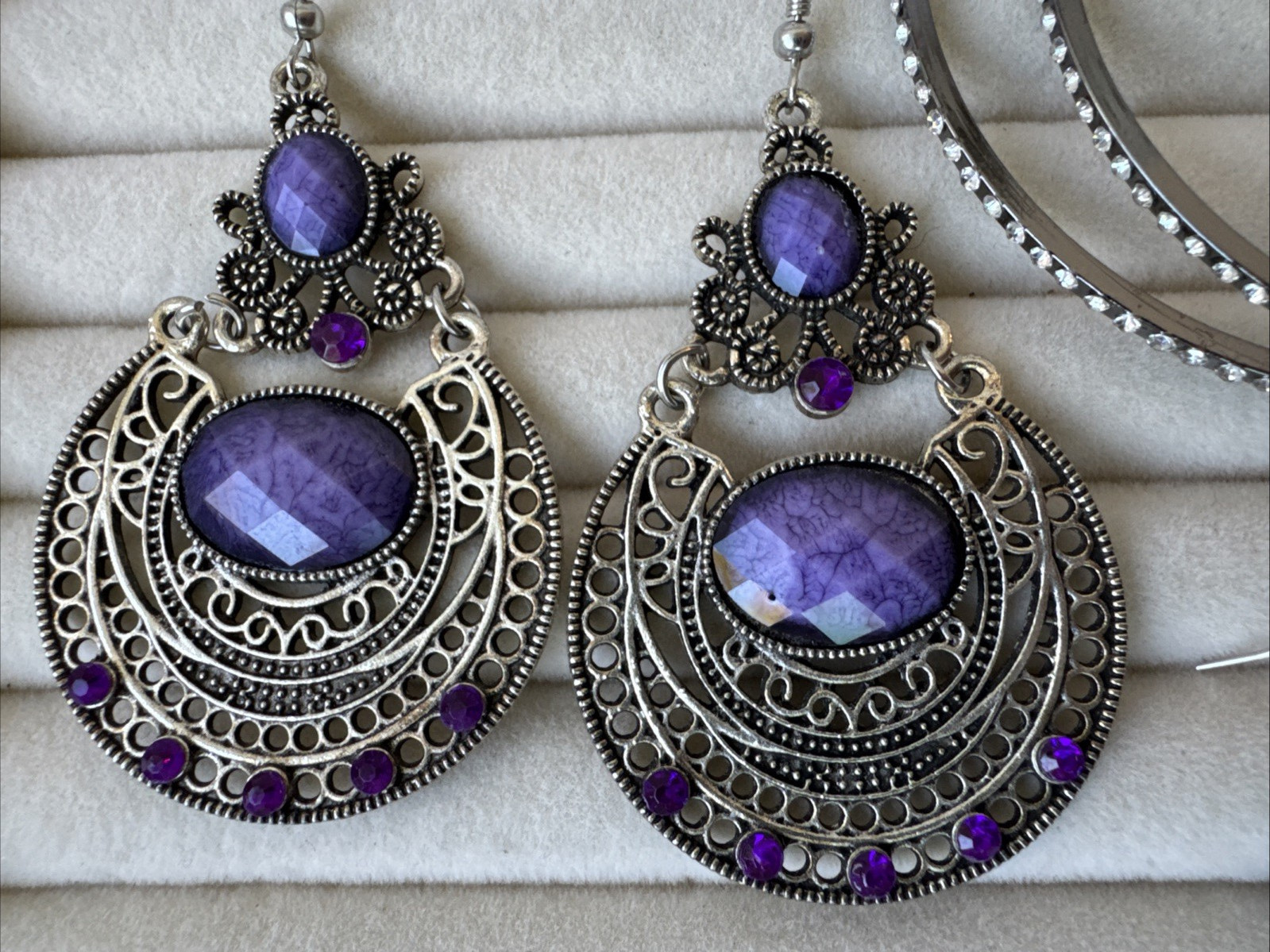 ~4 Pairs of Earrings~ LOT Jewelry VTG-now Girly Kuromi purple 1990s 2000s y2k