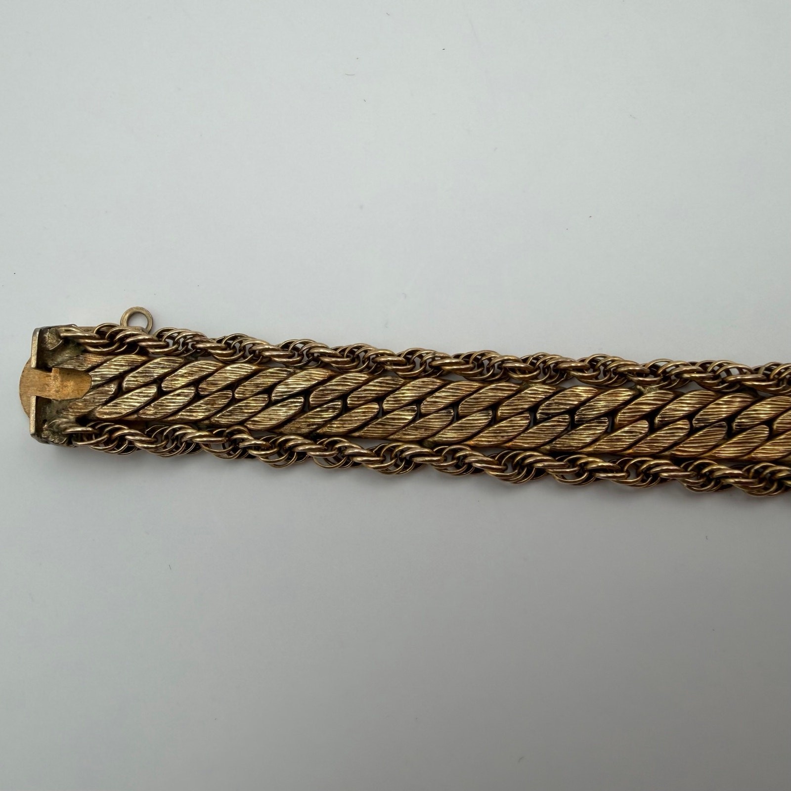 Vintage Winard 12K Gold Filled Mesh Rope Bracelet 22g AS IS / FLAW
