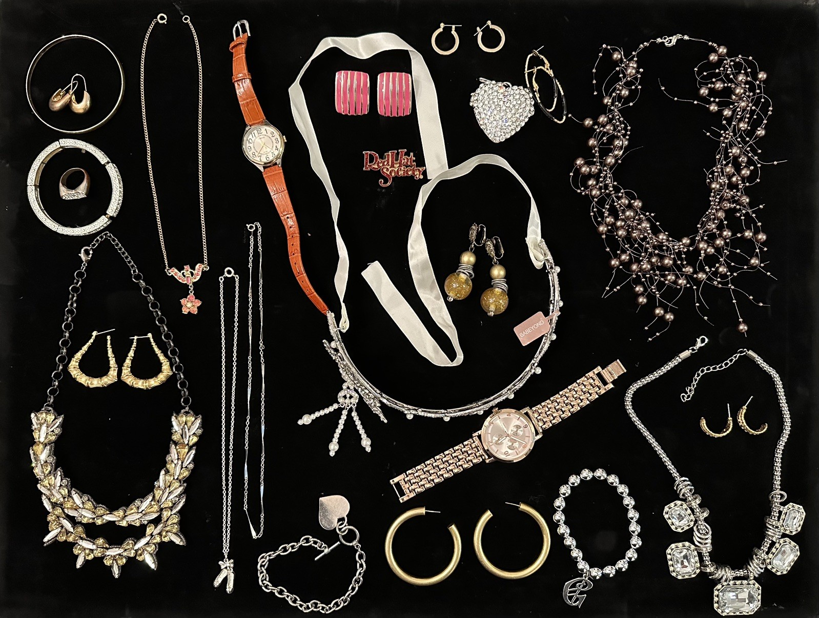 Vintage Costume Jewelry ALL WEARABLE used Lot Some Signed