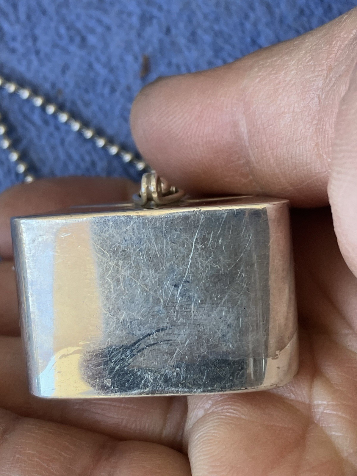Vintage 996 Mexico Td- 116 Sterling Silver 925 Small Purse Pendant Necklace