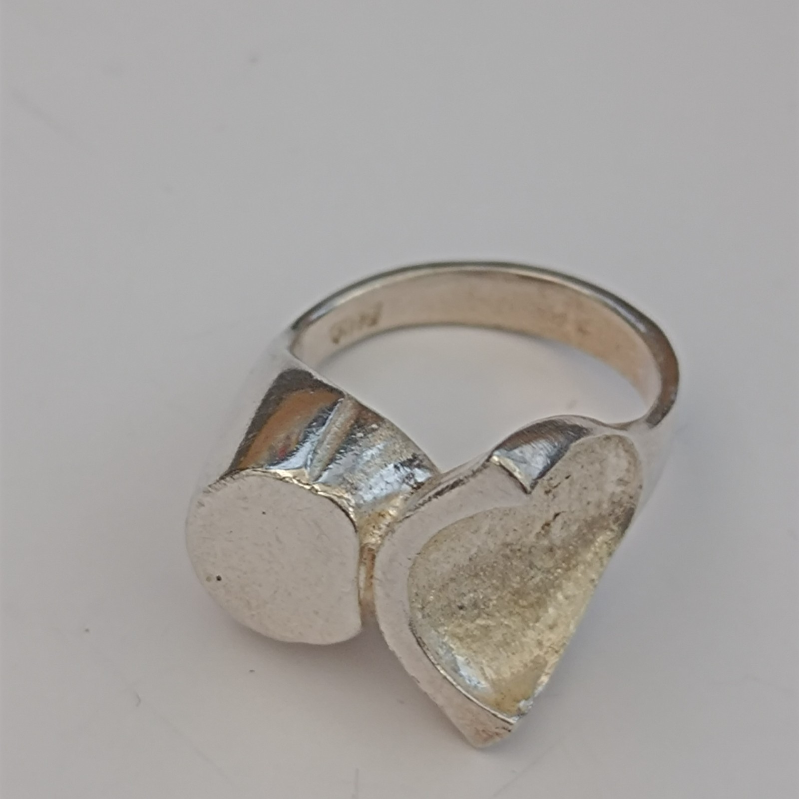 VTG Sterling Silver Ring Brutalist Modernist Sculptural Abstract Artisan OOAK 7