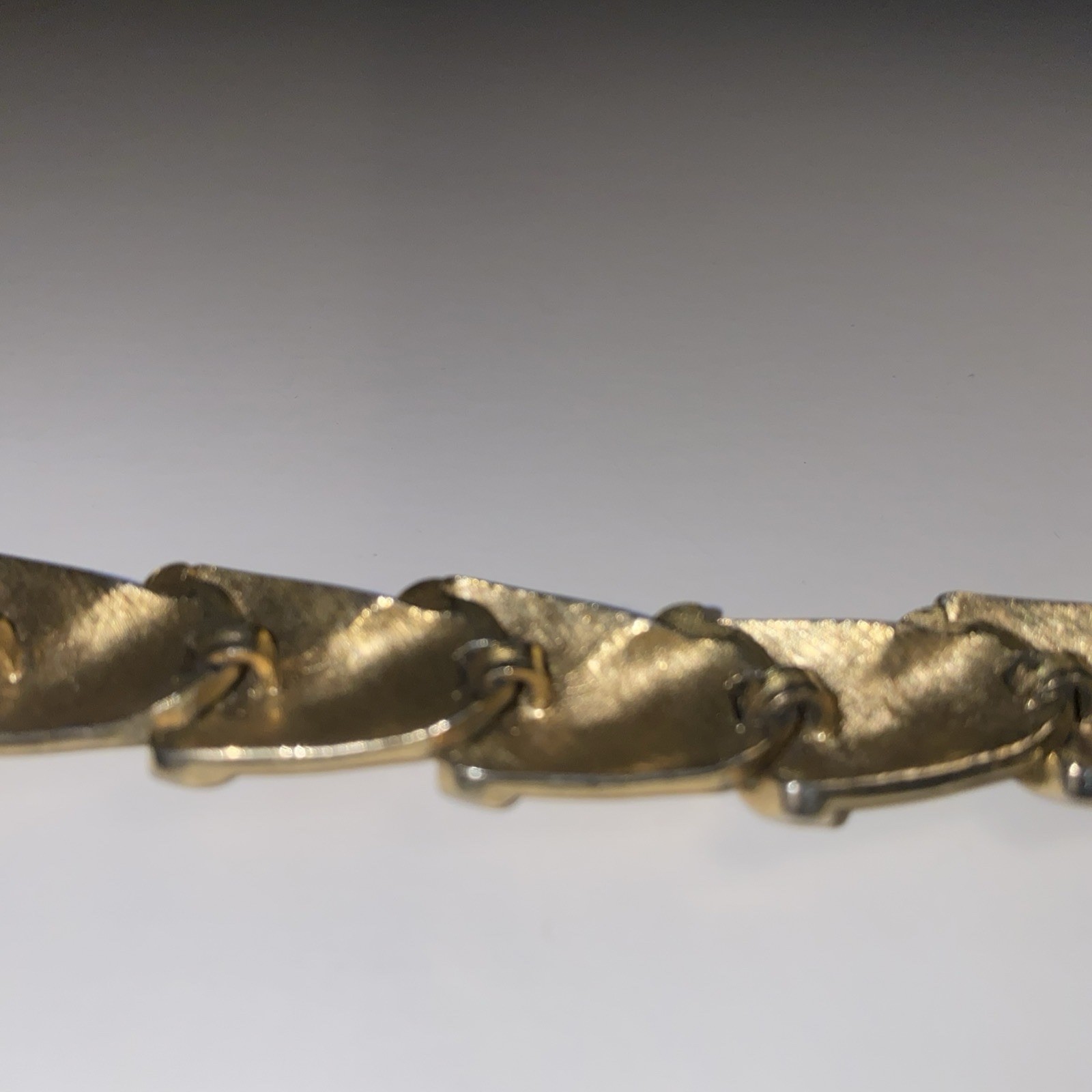Vintage Trifari Gold Tone Ribbon Bracelet Unique