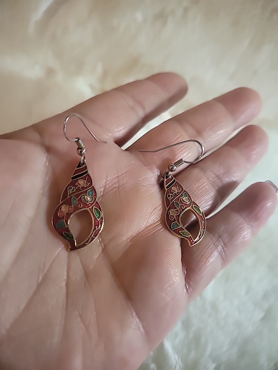 Vintage Earrings Drop Dangle Hook Pierced Jewelry Costume