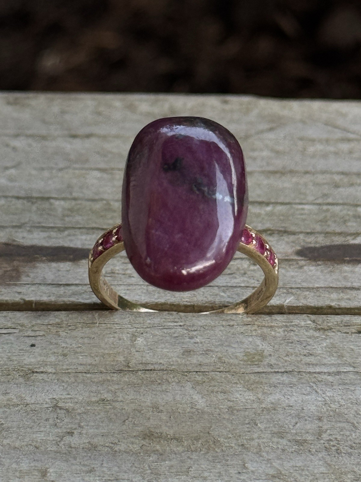 Natural Ruby ring MDI sterling silver 925